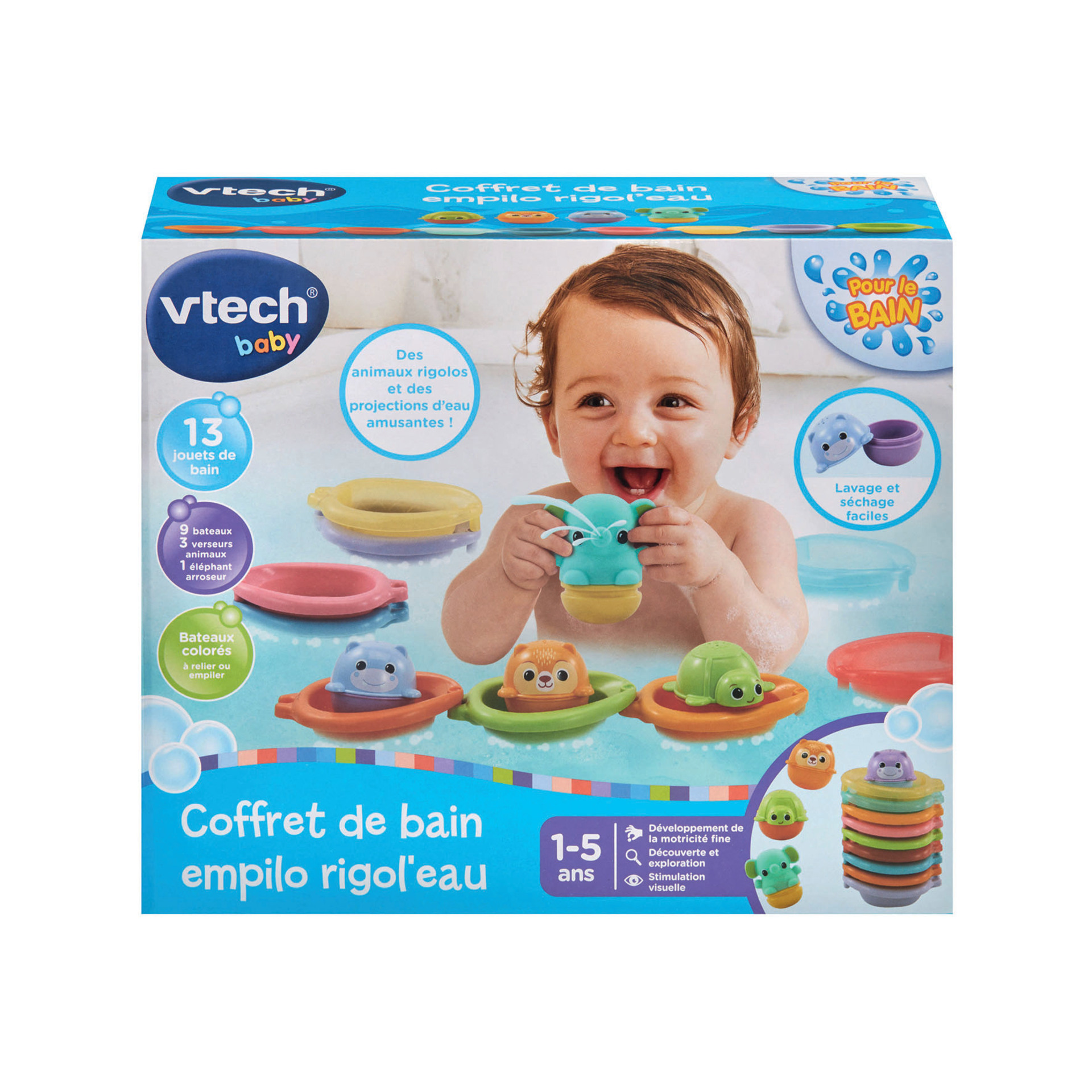 Jouet Coffret De Bain Empilo Rigolo Vtech - vue 9