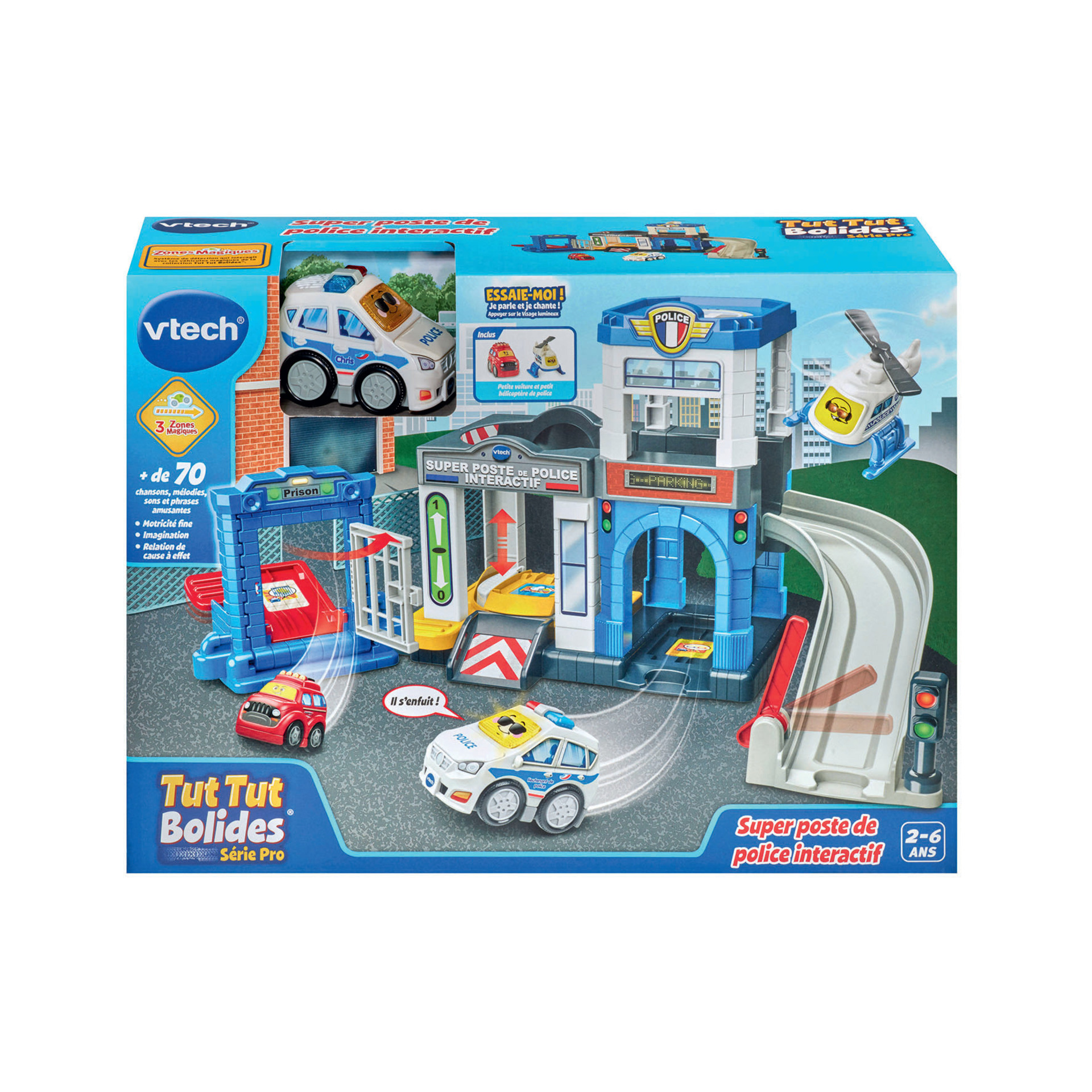 Figurine Tut Tut Bolides Série Pro Super Poste De Police Intéractif Vtech