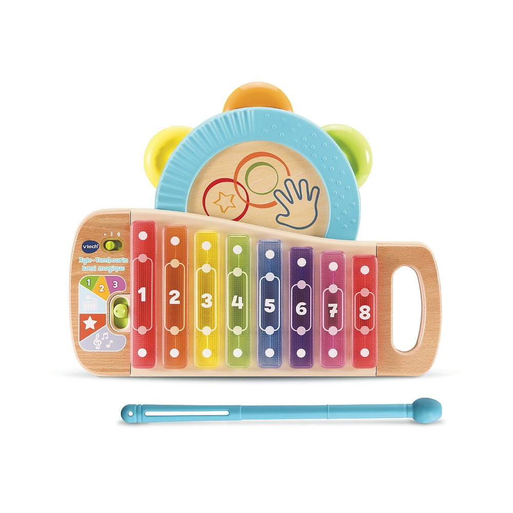 Xylo-Tambourin Lumi Magique (Jouet Avec Partie Bois Certifié Fsc®)