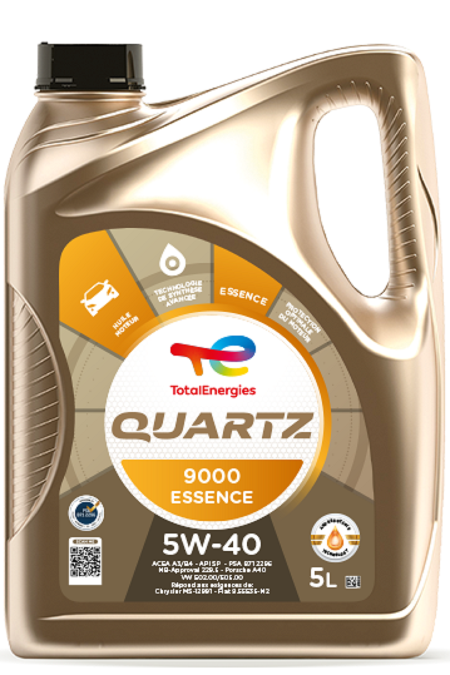 Huile Moteur TotalEnergies Quartz 9000 5W-40 – 5 L - vue 2