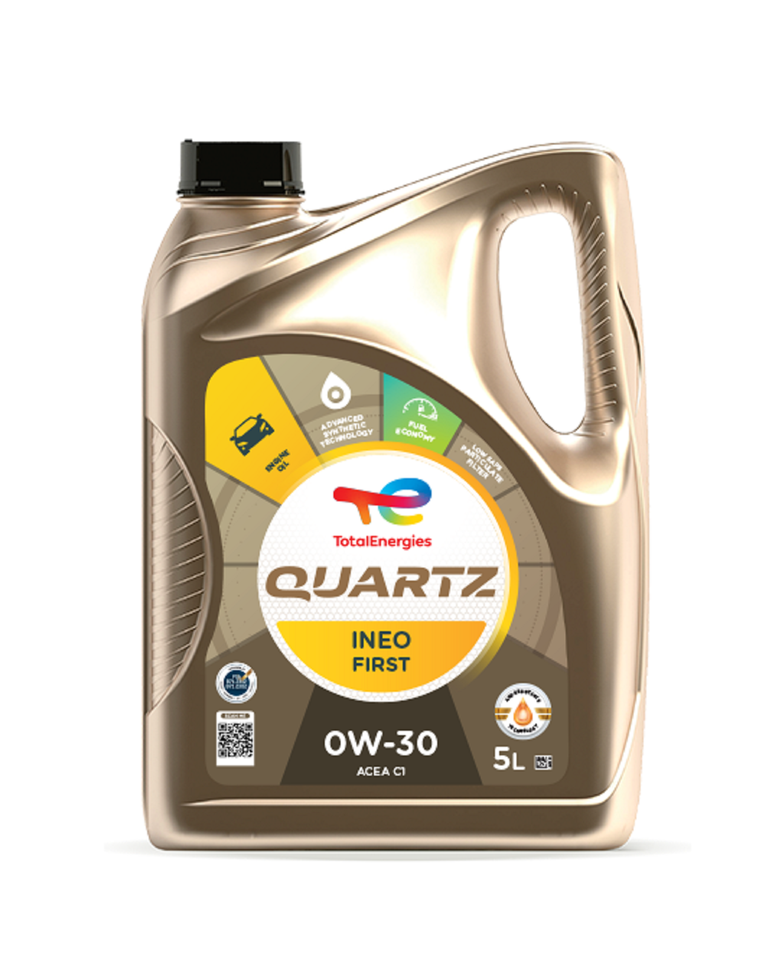 Huile Moteur TotalEnergies 214178total – 0W-30, Normes ACEA C2, Homologué Peugeot, Citroën, Jaguar - vue 2