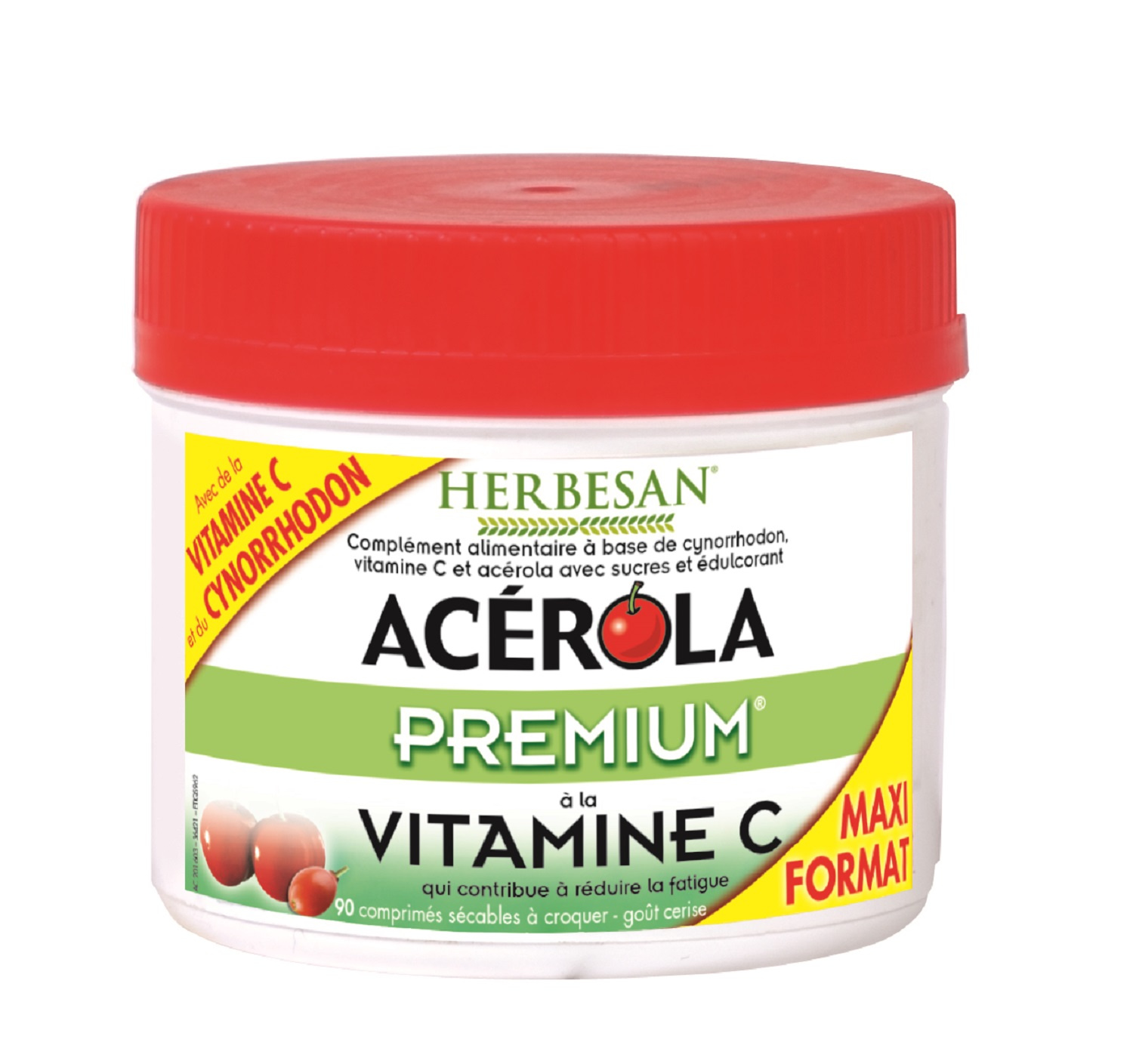 Acerola premium - 90 comprimés à croquer