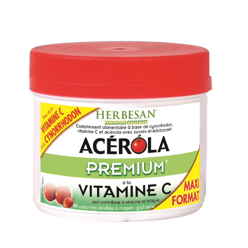 Acerola premium - 90 comprimés à croquer