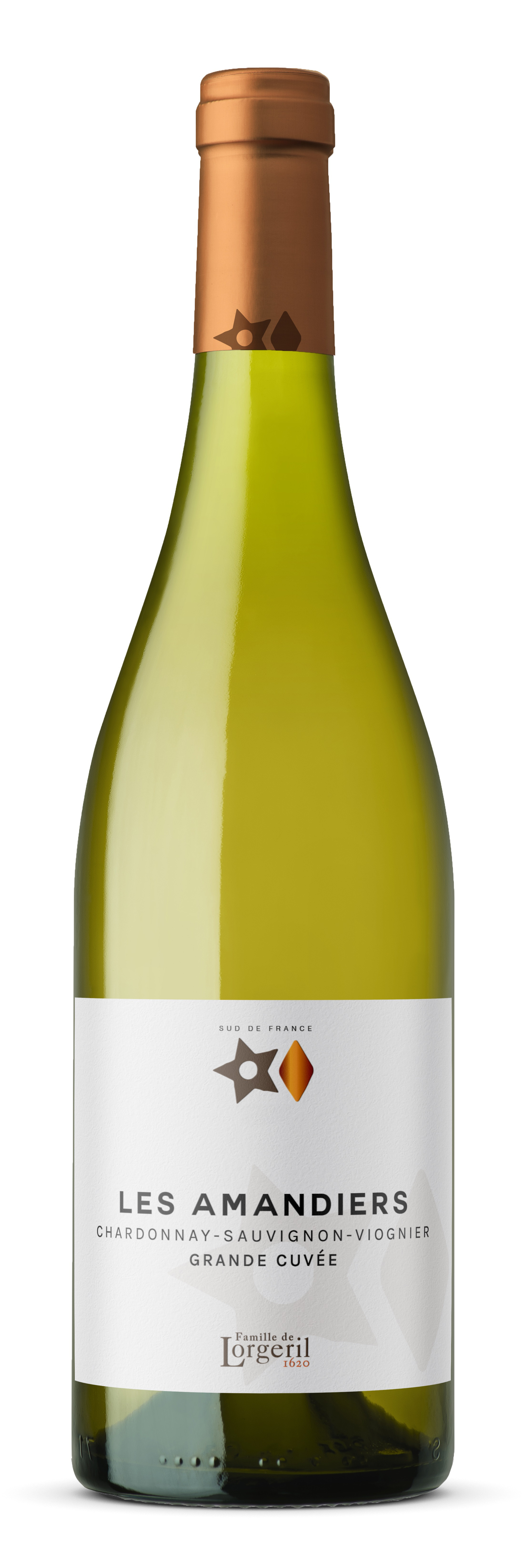 Famille de Lorgeril Les Amandiers Grande Cuvée, 2022 - Pays d'Oc IGP - Blanc Sec - 75 cl