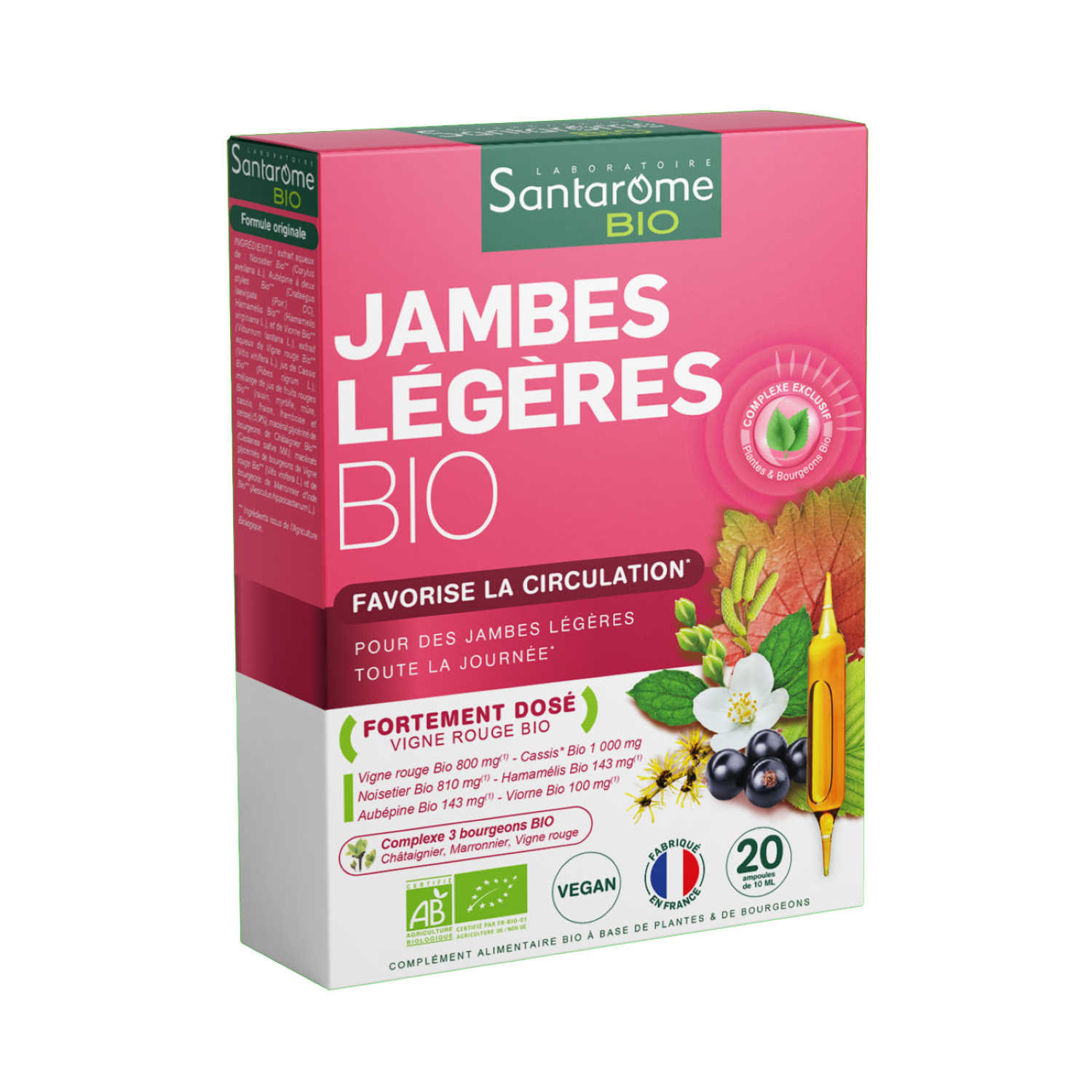 Santarome Vigne Bio 20 Ampoules - vue 2