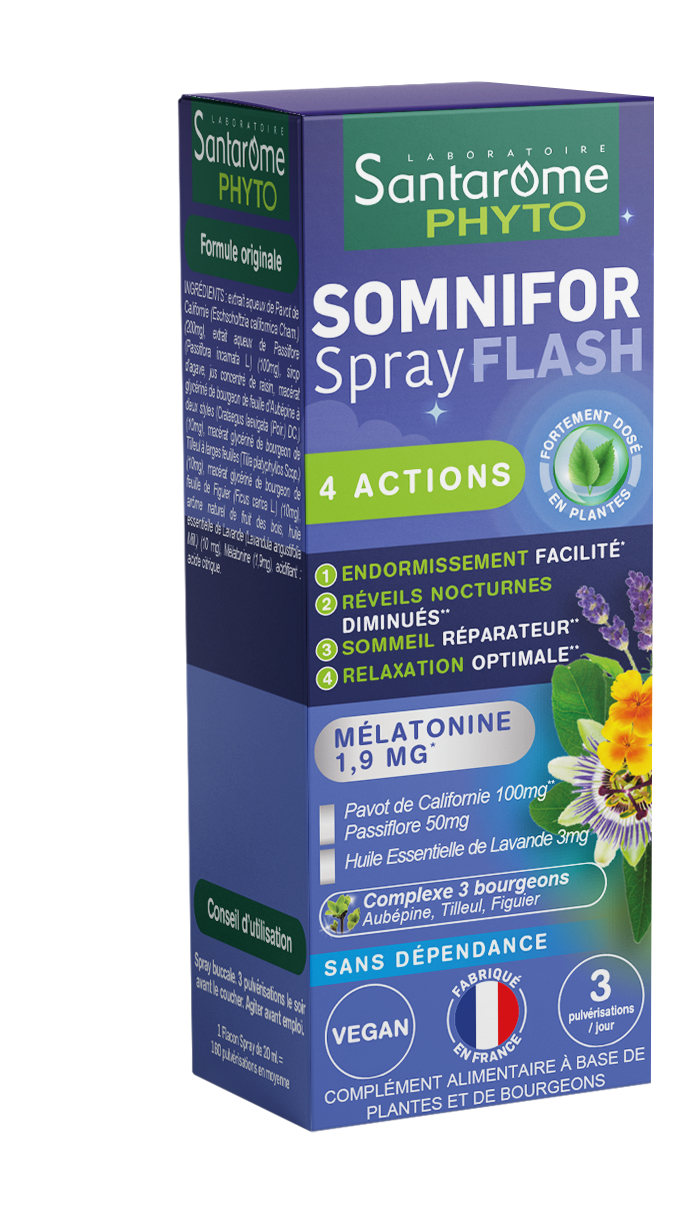 Complément Alimentaire Melatoninen À La Santarome Bio La Boite De 30 Comprimés