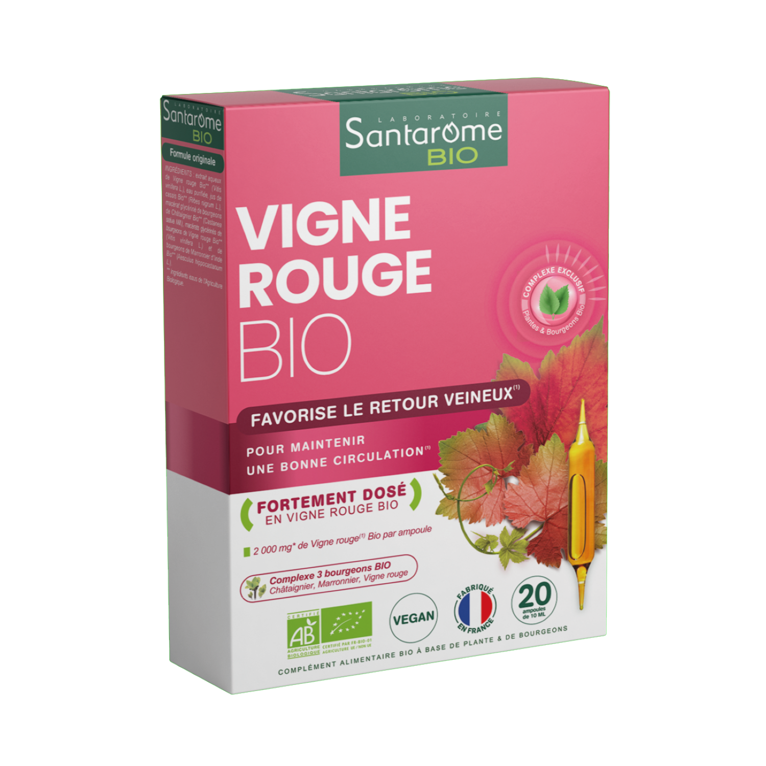Santarome Vigne Bio 20 Ampoules