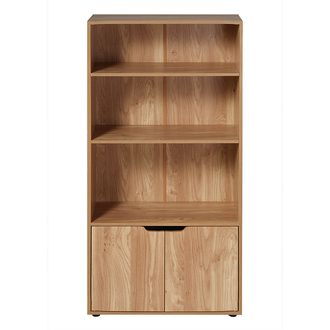 Calicosy ÃtagÃ¨re 3 niveaux et Rangement 2 portes H120 cm - MODU