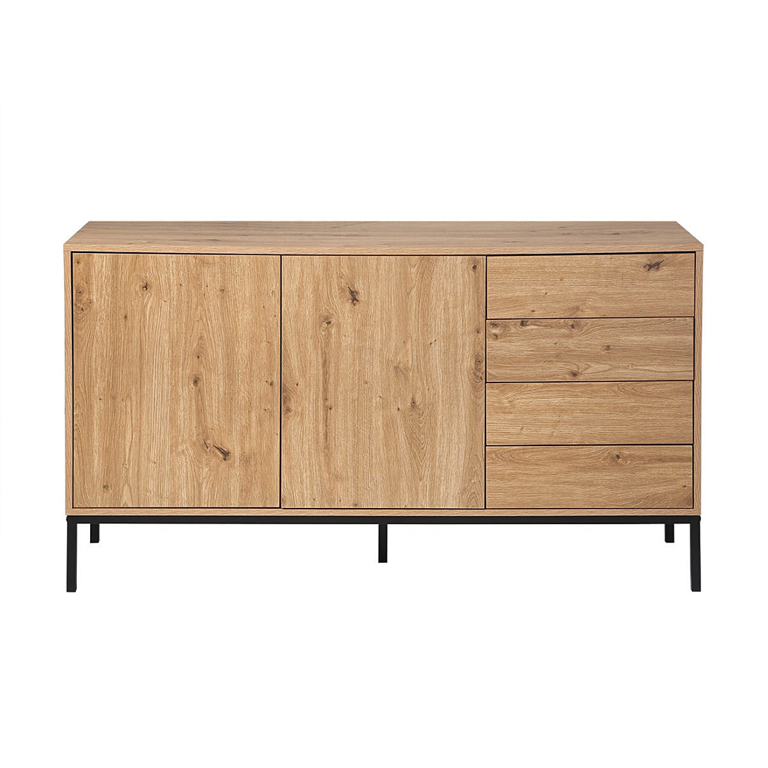 Calicosy Buffet 2 portes et 4 tiroirs L140 cm LENNY