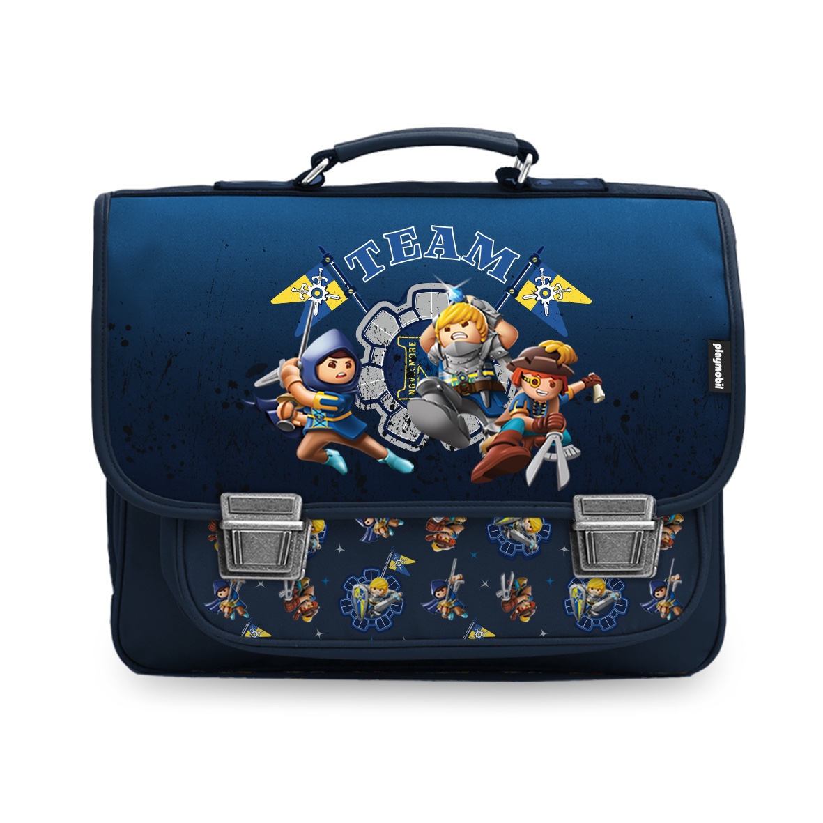 Cartable 38cm Playmobil Bleu