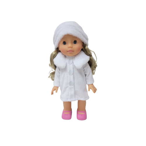 POUPEE MOLLY MARCHE 33CM BLANC