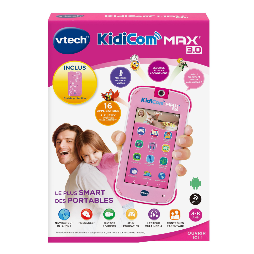 KIDICOM MAX 3.0 + ÉTUI ROSE