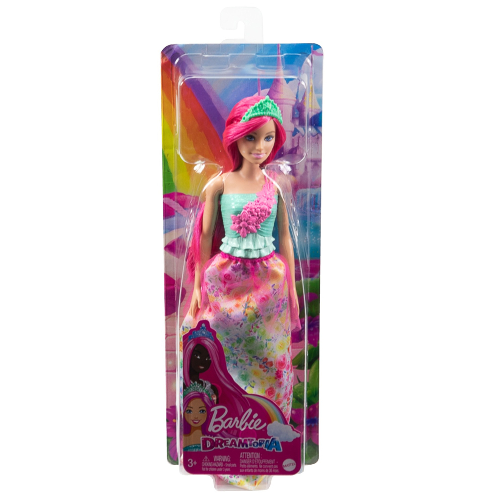 Barbie - Dreamtopia Poupée Princesse Cheveux Roses - Poupée Mannequin - 3 ans et +