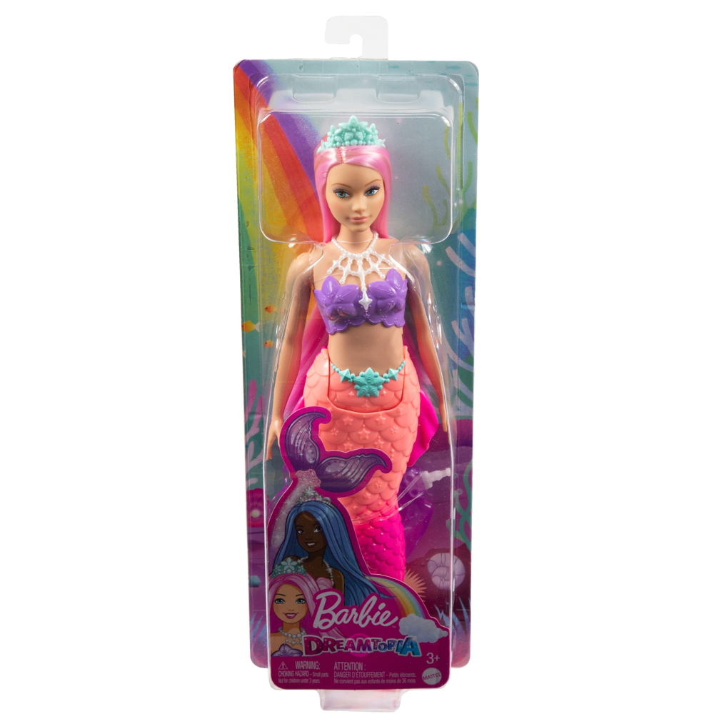 Barbie - Sirène Corail - Poupée Mannequin - 3 ans et +