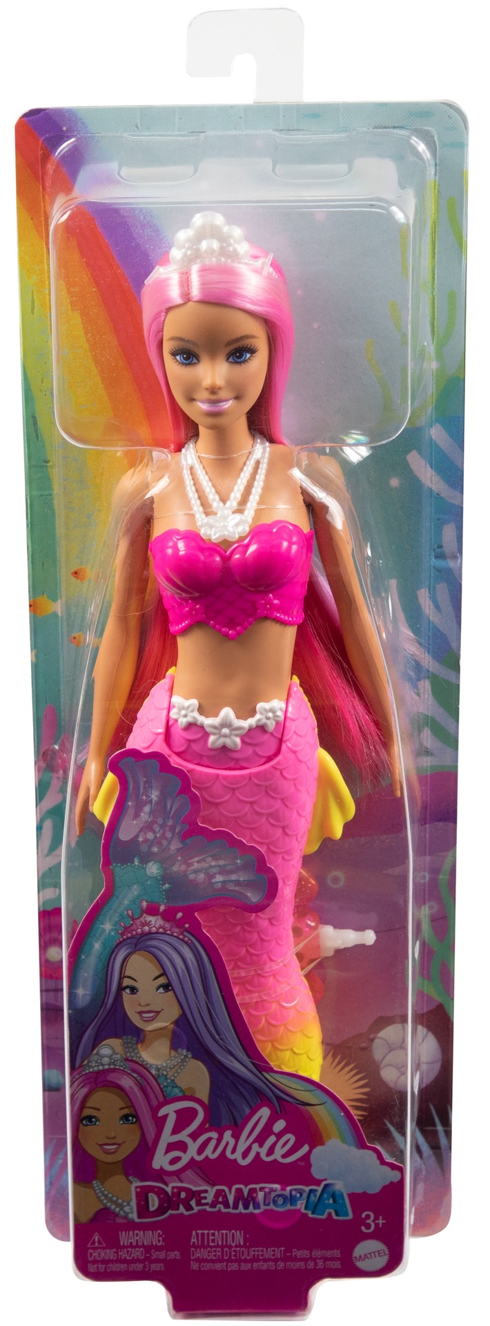 Barbie - Sirène Dreamtopia Rose - Poupée Mannequin - 3 ans et +