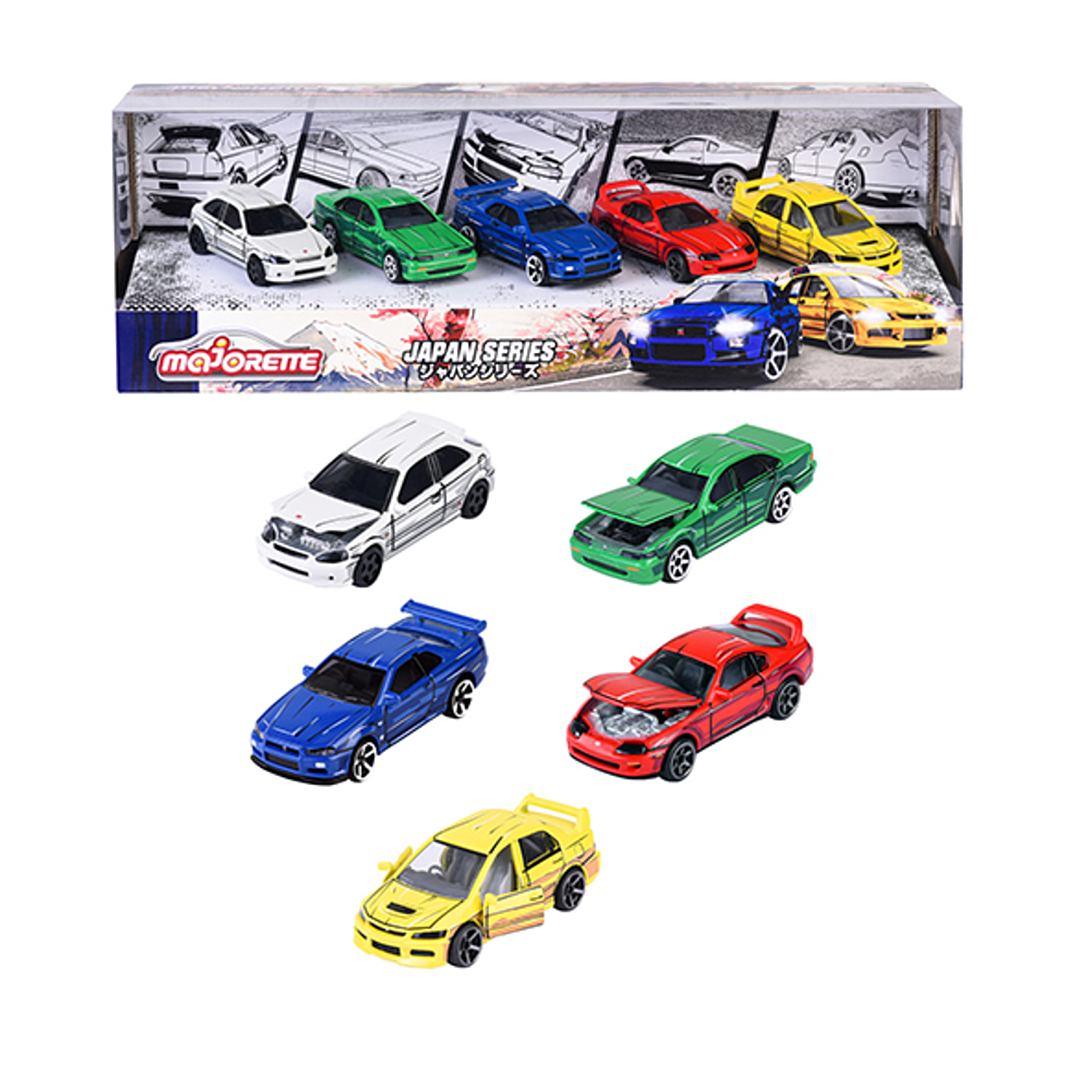 Majorette Collection Premium Japan Serie Coffret 5 véhicules en métal 212051031 - vue 1