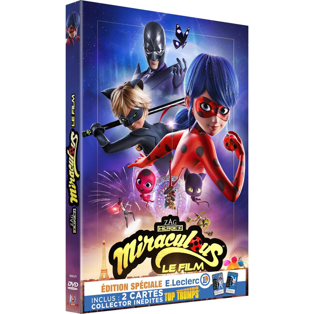 Miraculous - Le Film - Édition spéciale E. Leclerc : DVD + 2 cartes Top Trumps collector exclusives
