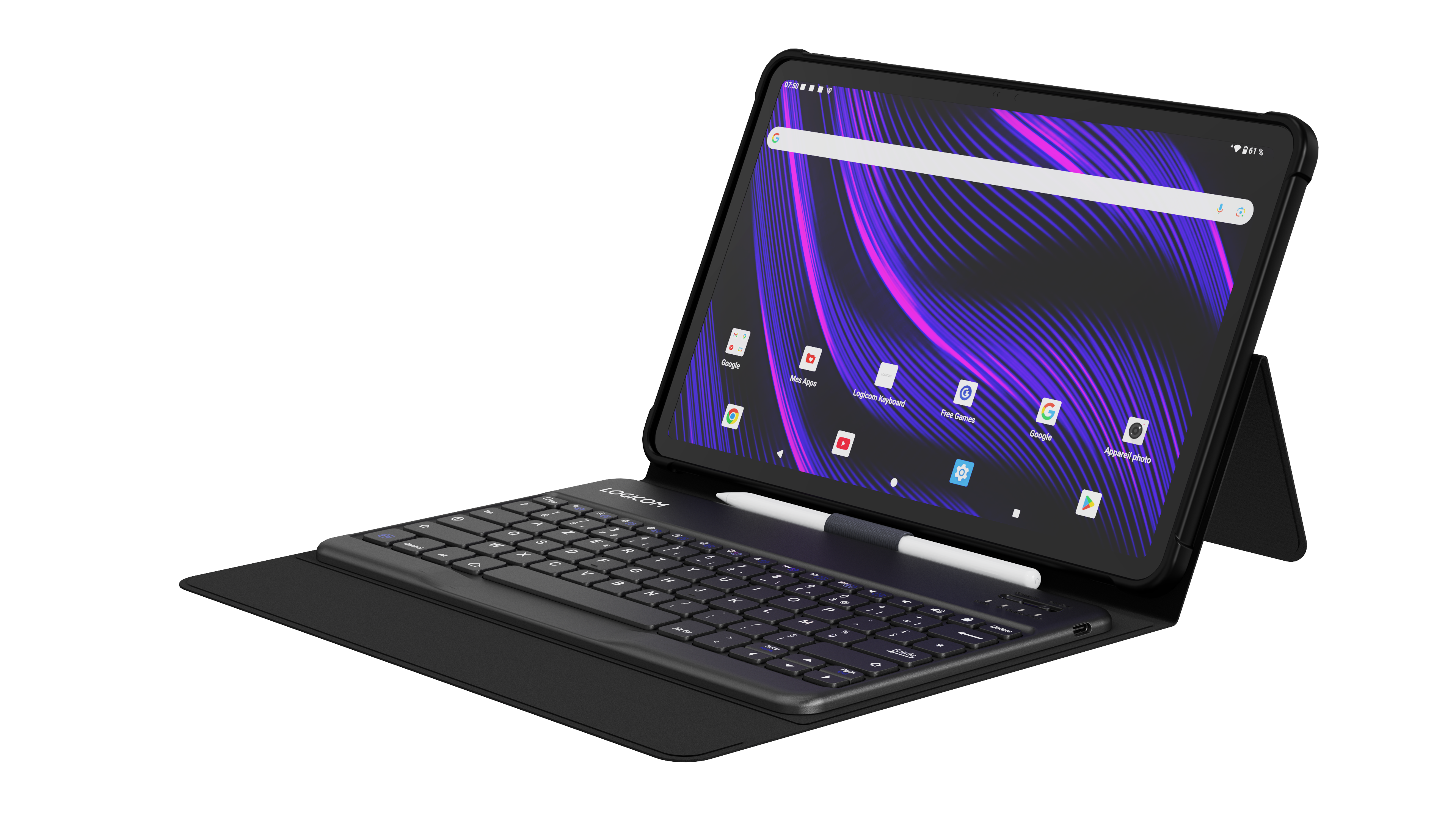 Pack Tablette Logicom Fold Pro / 11.97 2000x1200 / 6 Go Mémoire / Stockage / stylet & clavier inclus