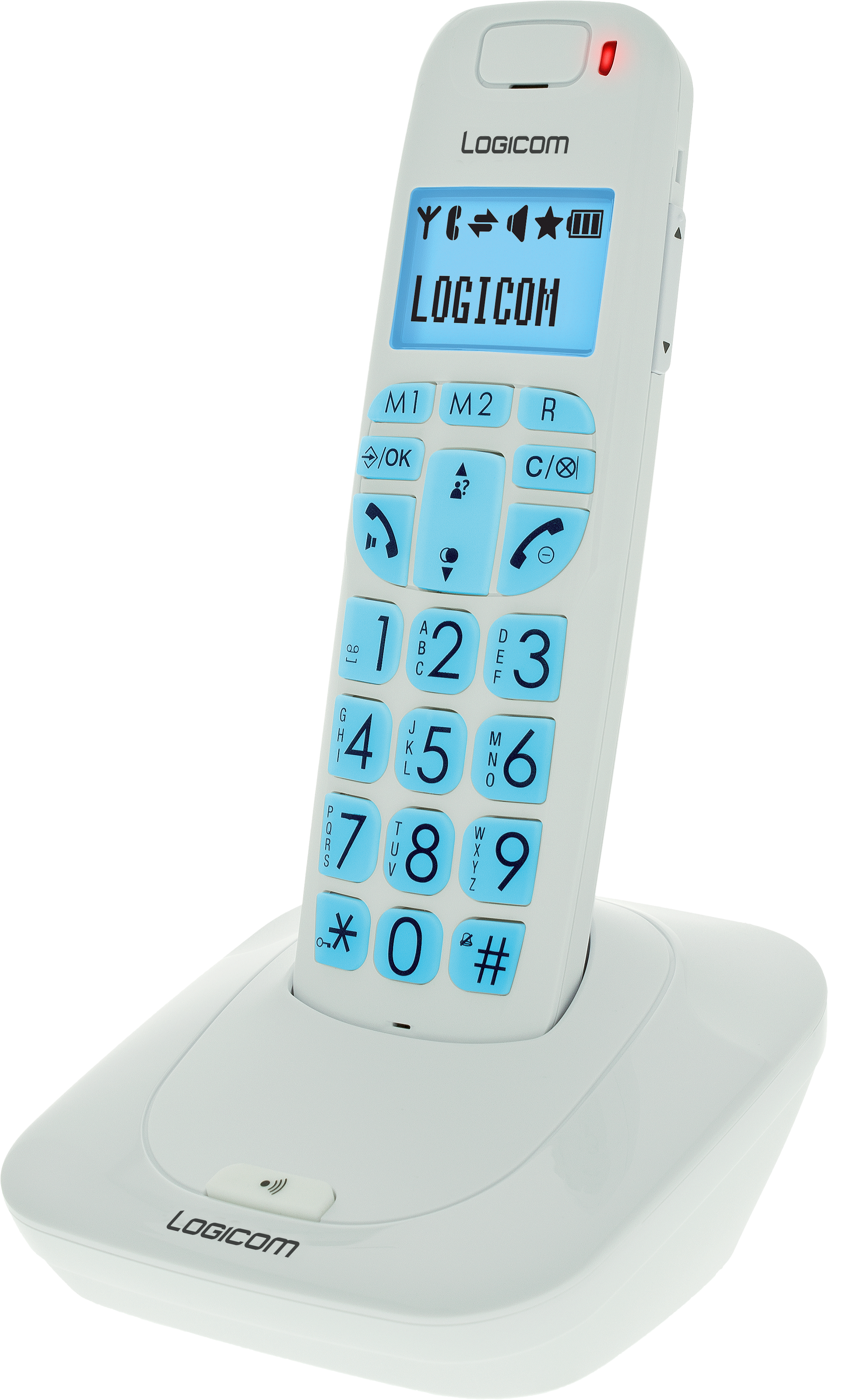 Téléphone fixe sans fil Logicom Confort 250 + Combiné supplémentaire