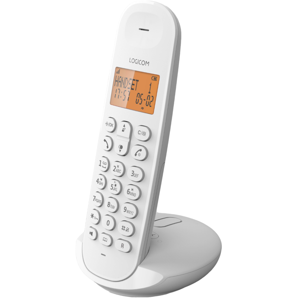 Téléphone Fixe sans fil Logicom Iloa 155T Blanc