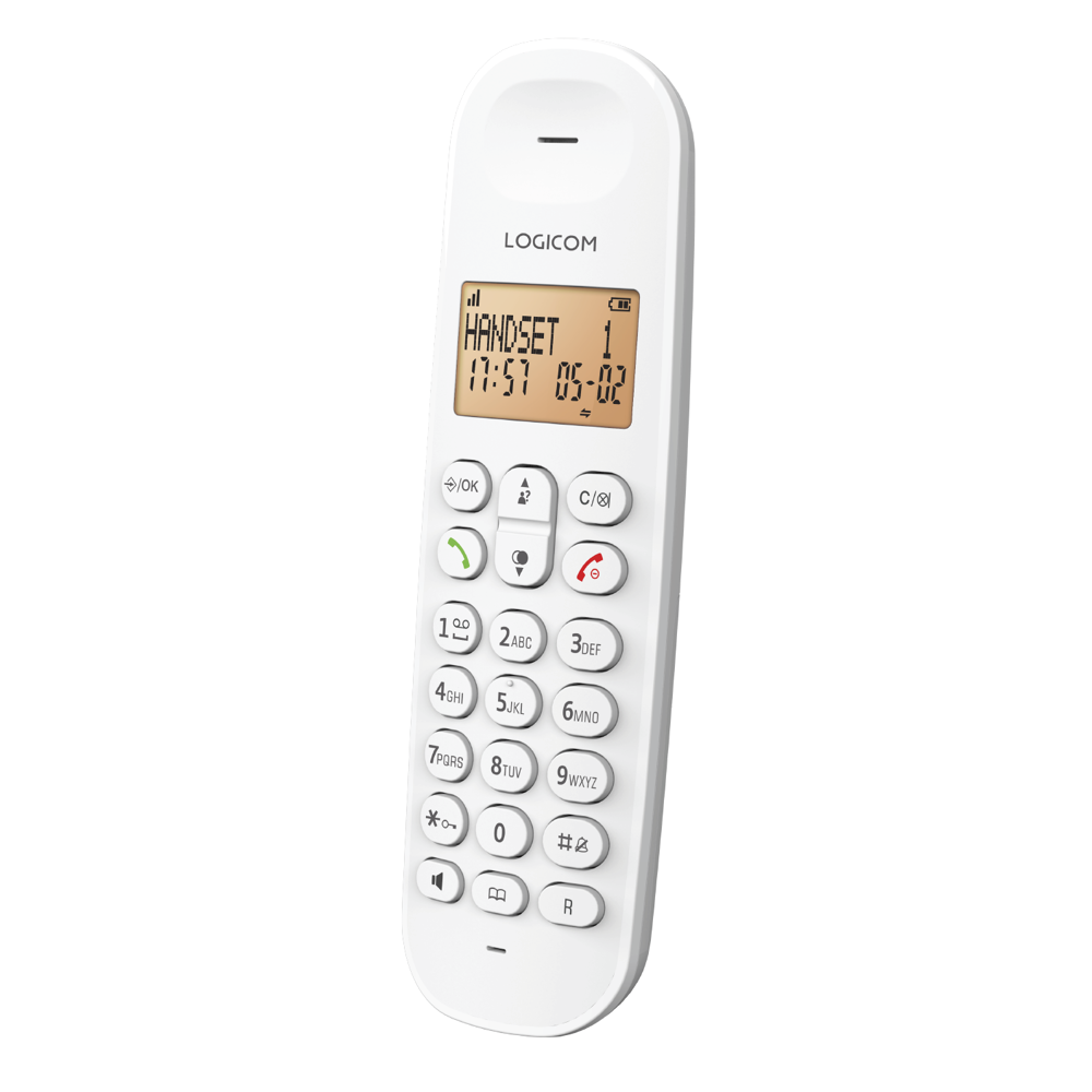 Téléphone Fixe sans fil Logicom Iloa 155T Blanc