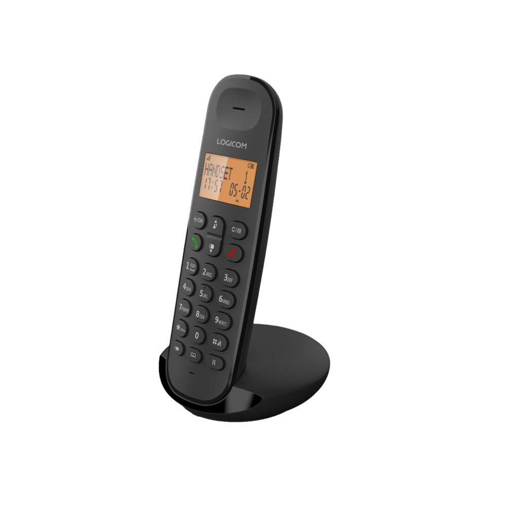 Téléphone fixe sans Fil Logicom Iloa 100 Noir