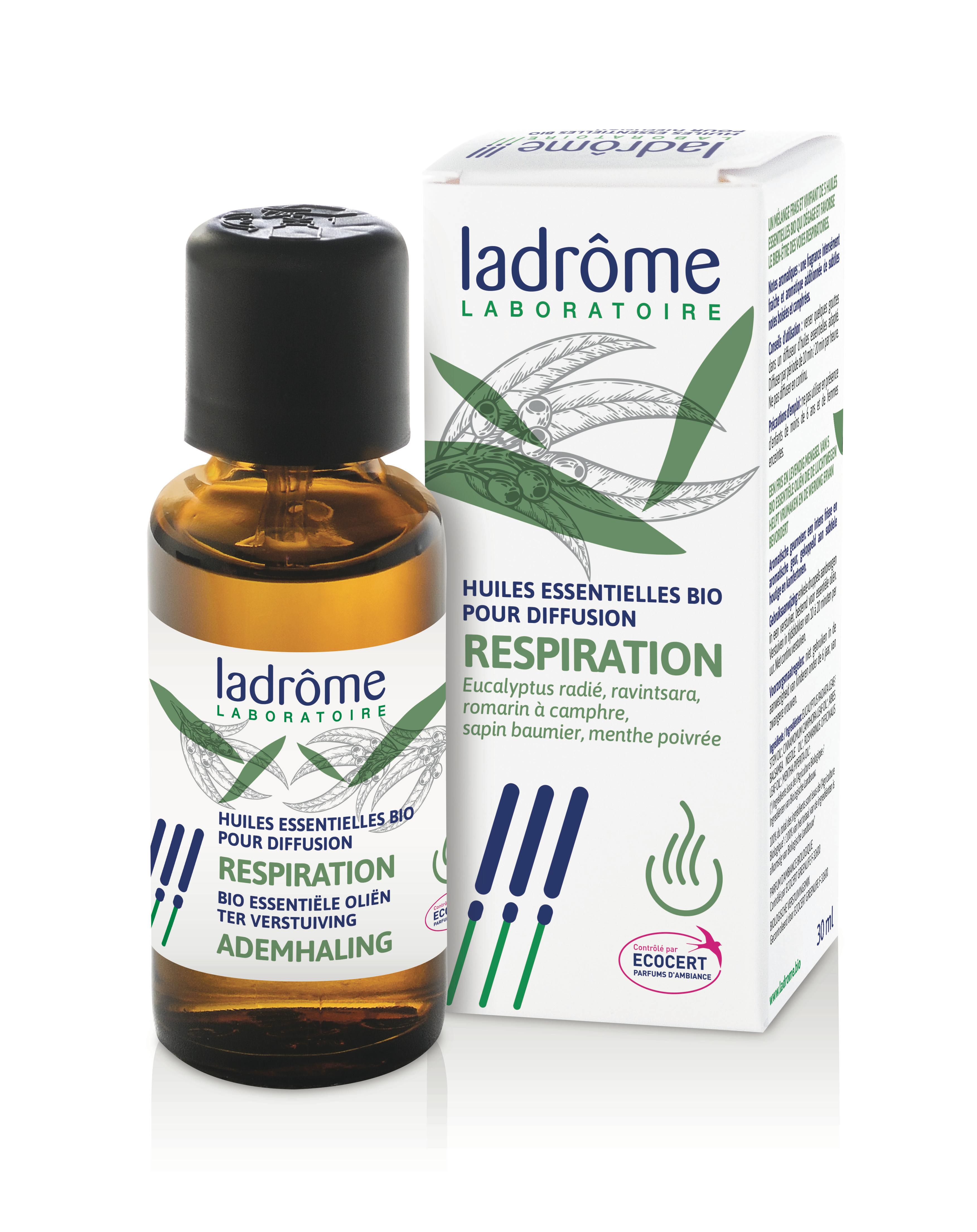 Ladrôme Mélange d'Huiles Essentielles Respiration Bio 10ml