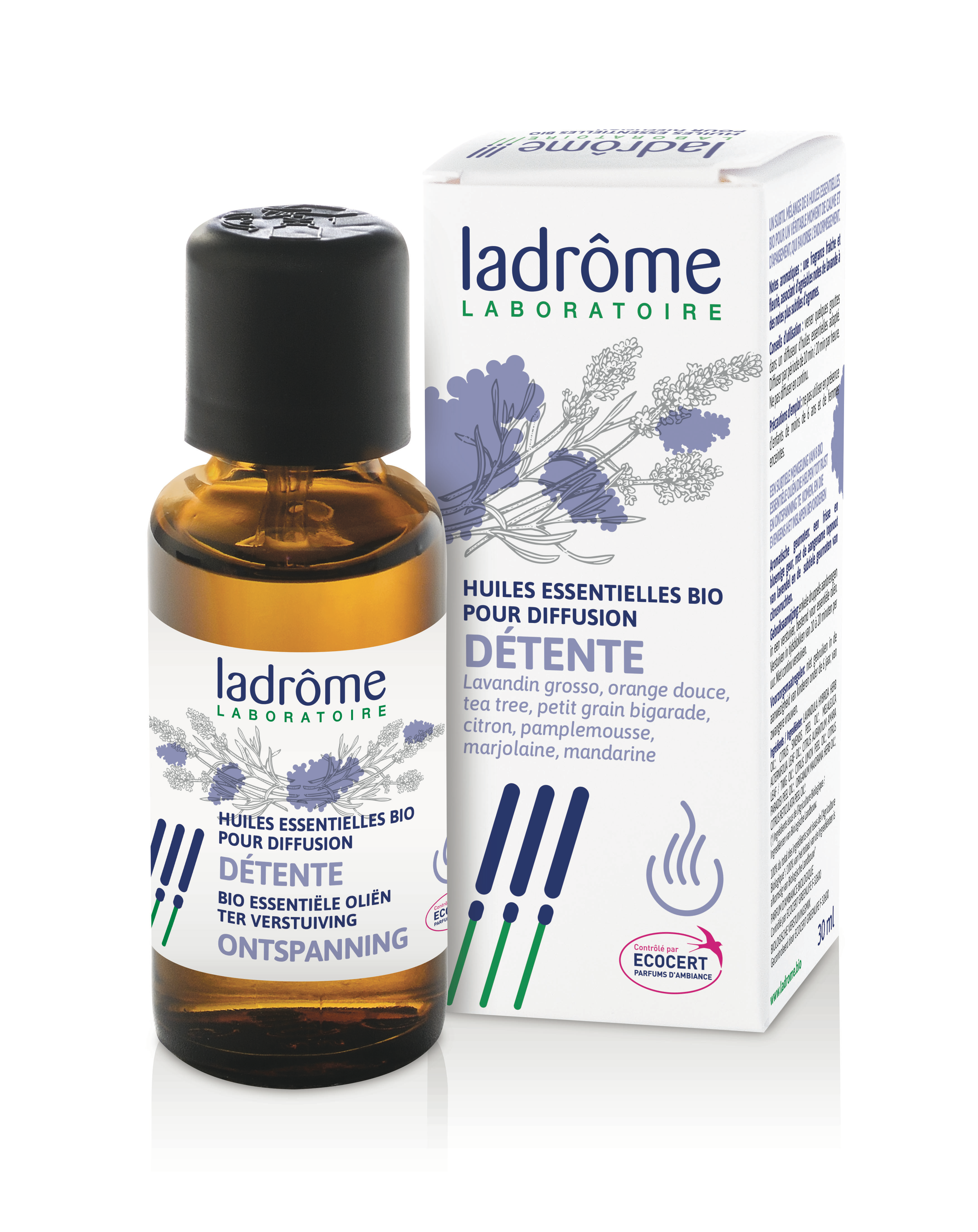 Ladrôme Mélange d'Huiles Essentielles Détente Bio 10ml