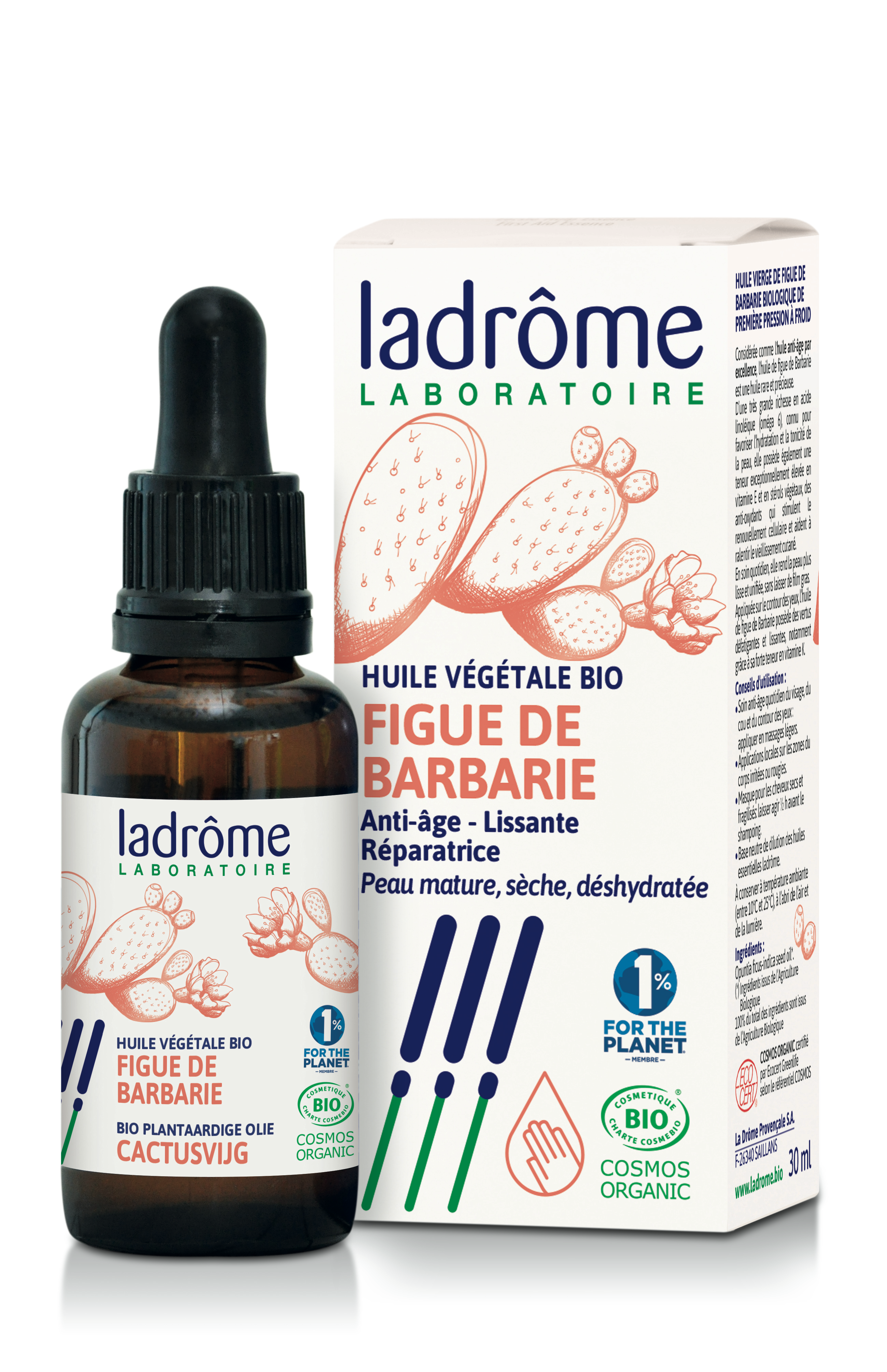 Ladrome Huile Végétale Figue De Barbarie Bio 30ml