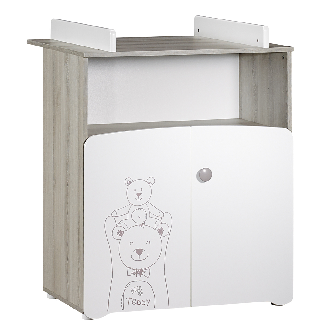 Commode 2 portes + 1 niche Leaf - vue 2