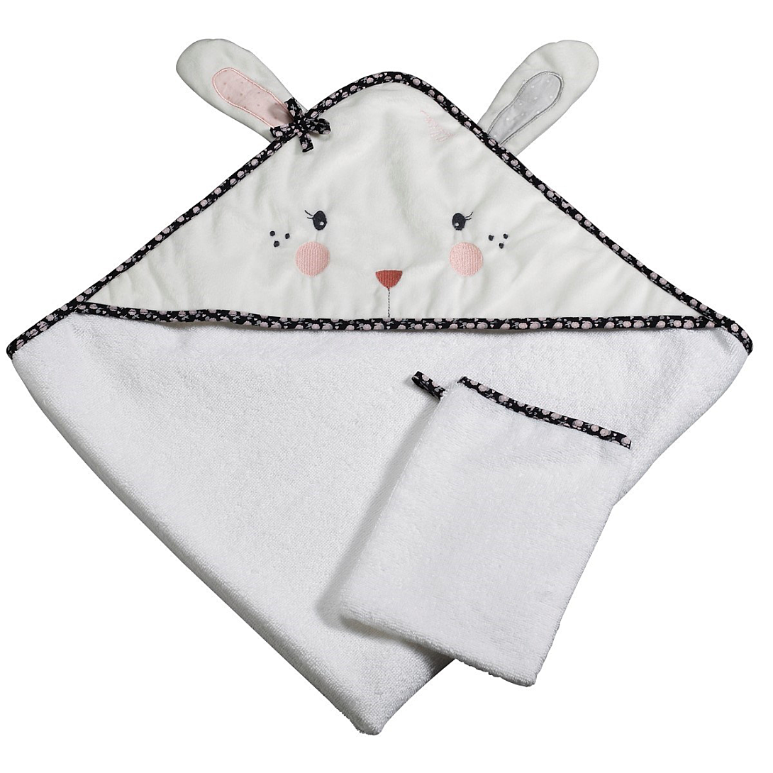 Cape De Bain Et Gant De Toilette Miss Chipie Sauthon - vue 2