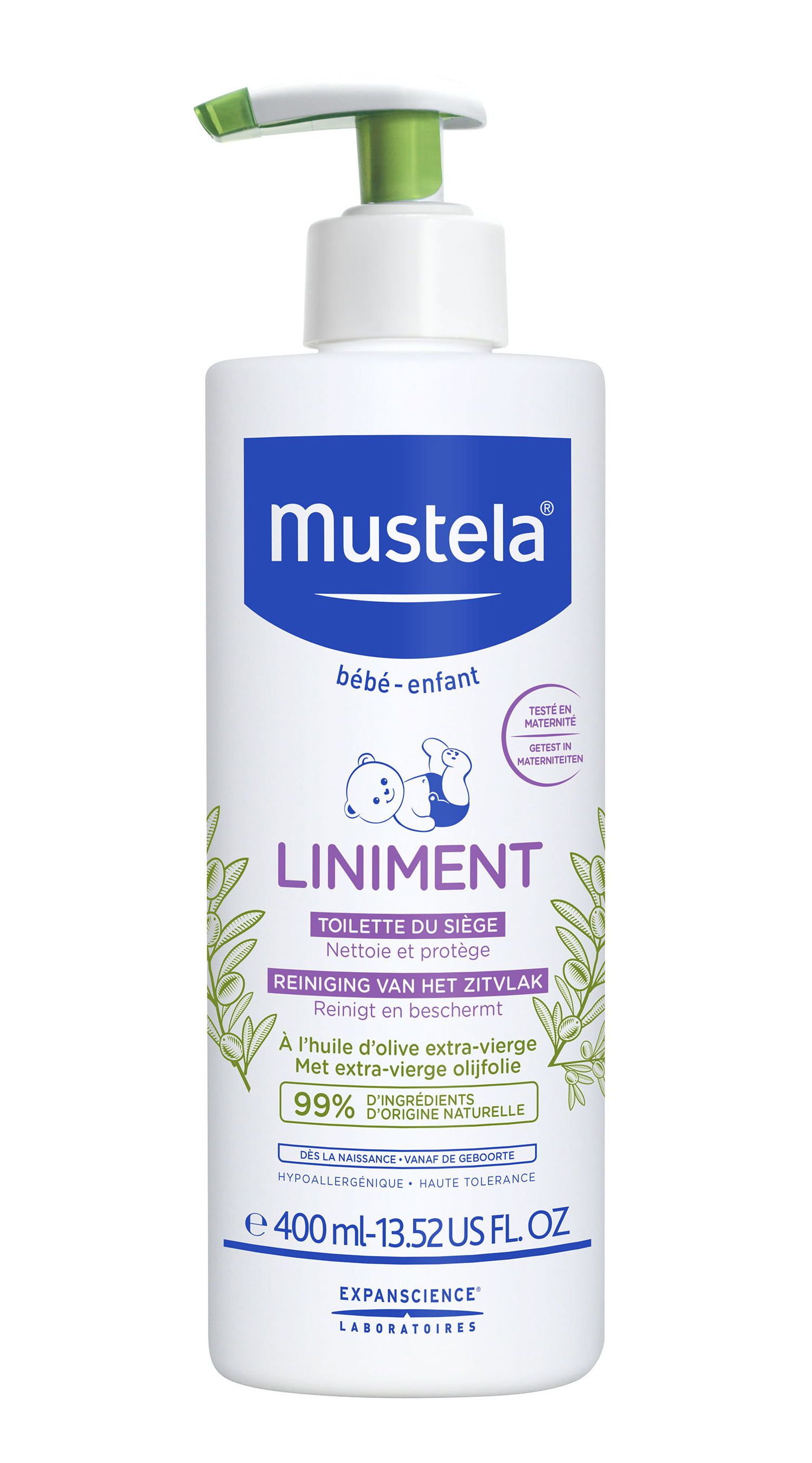 Soin Nettoyant Bébé Liniment Mustela Le Flacon De 400ml - vue 2