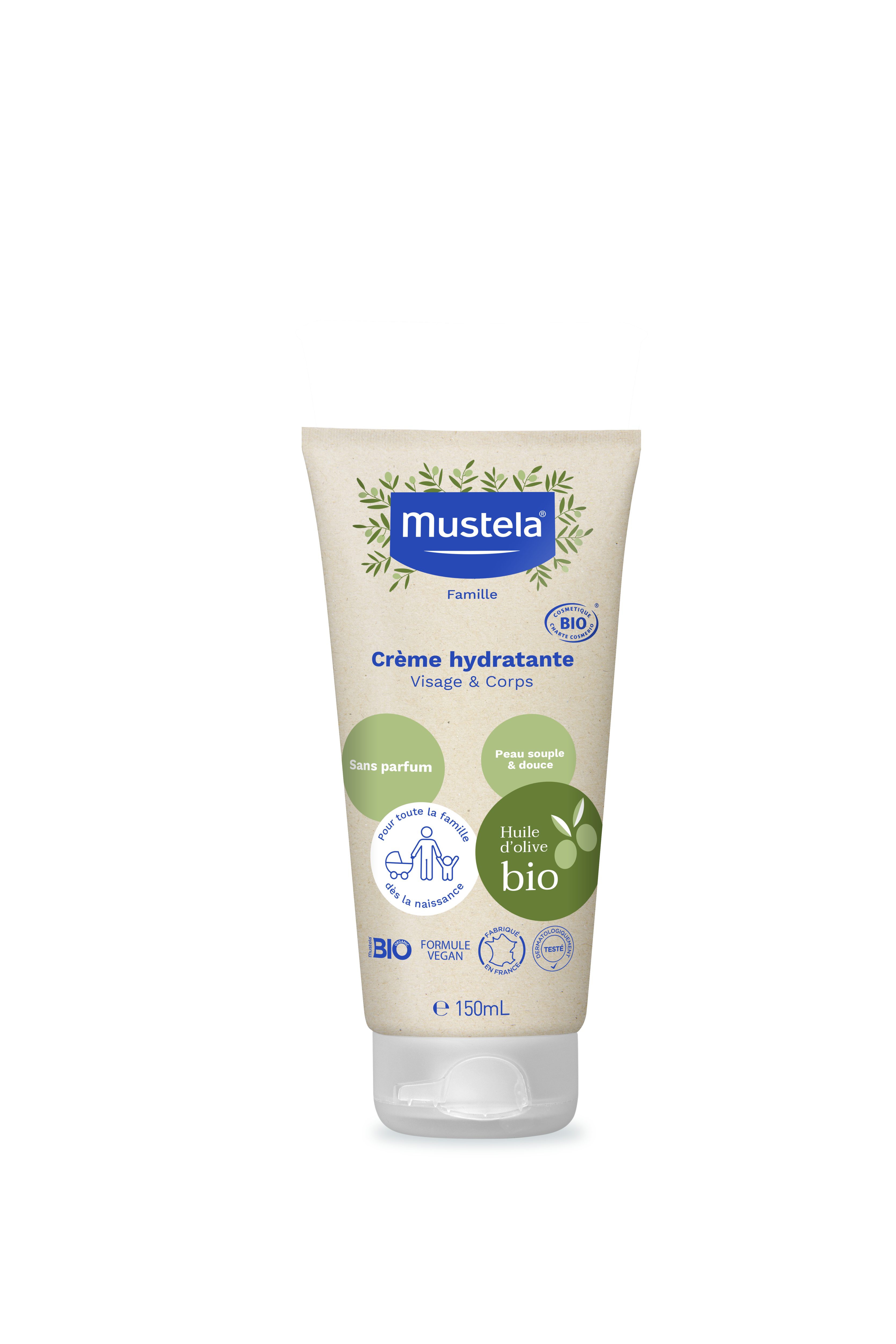 Mustela crème hydratante sans parfum à 'huile d’ bio 150ml - vue 2