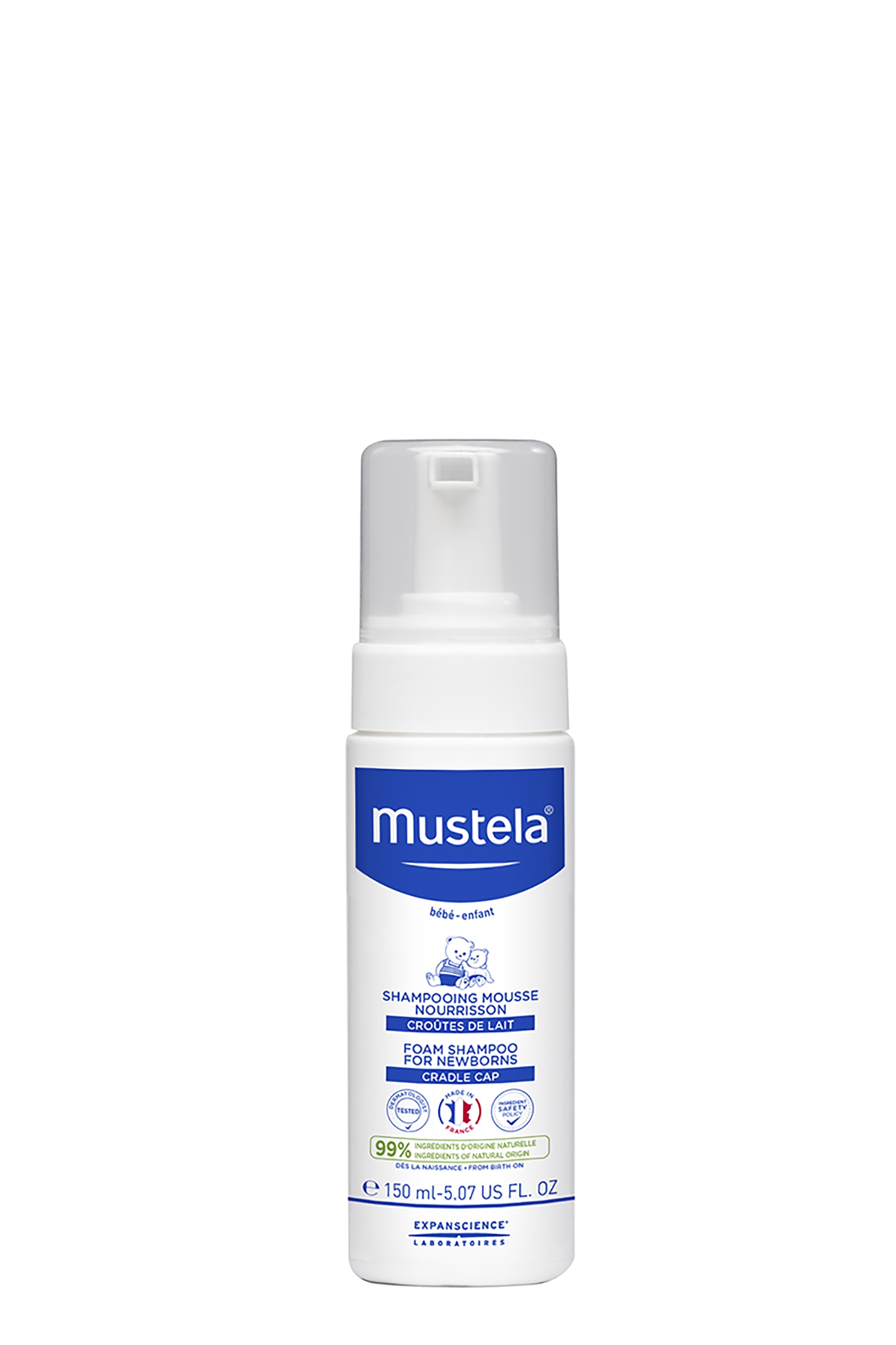 Shamppoing Mousse Nourrisson Mustela Le Flacon De 150ml