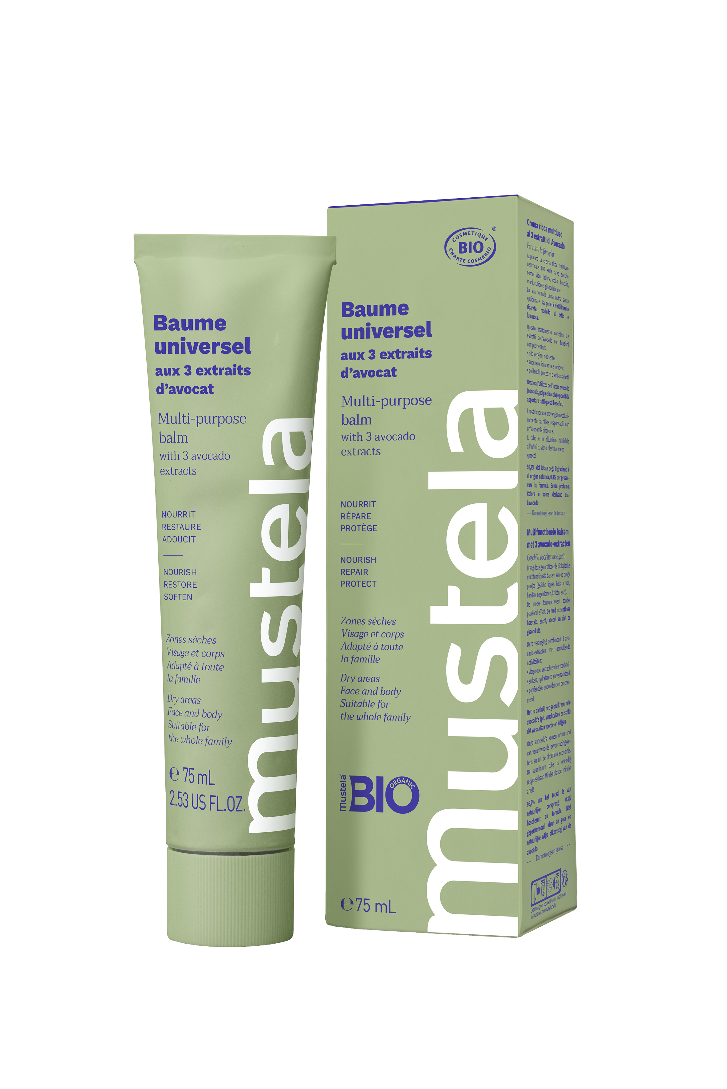 Mustela Baume Universel BIO aux 3 extraits d'avocat 75ml - vue 2