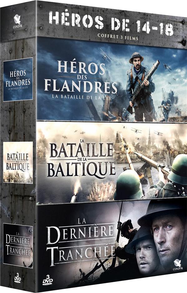 Héros de 14-18 - 3 films : Héros des Flandres - La bataille de la Lys + La bataille de la Baltique +