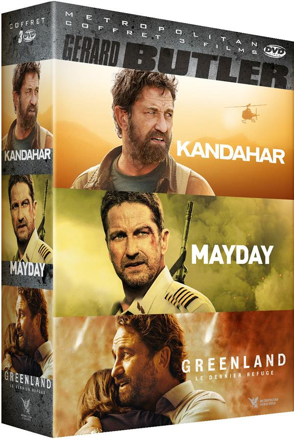 Gerard Butler - 3 films : Kandahar + Mayday + Greenland - Le dernier refuge