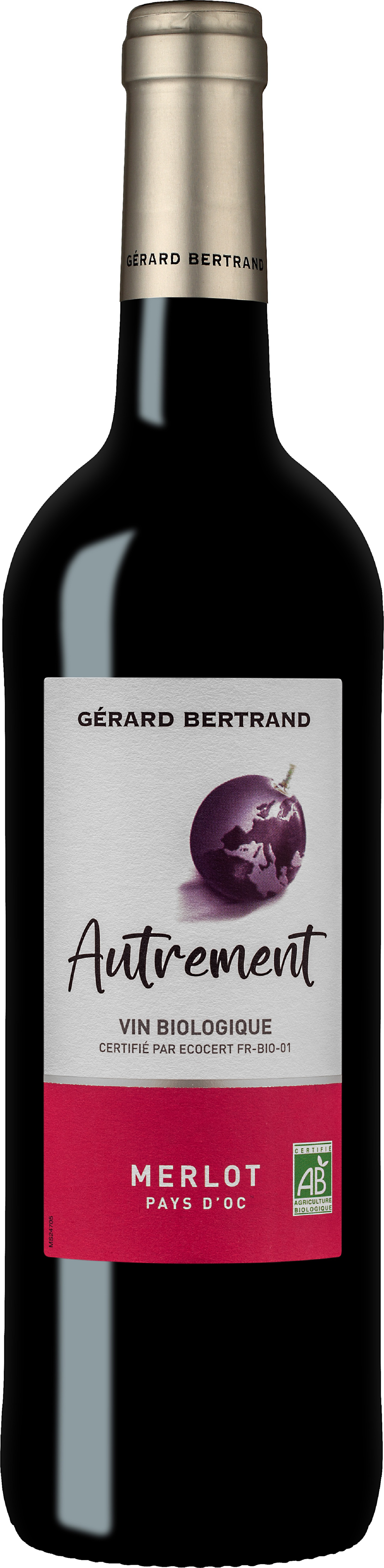 Gérard Bertrand - Autrement Merlot BIO, 2021 - Pays d'Oc IGP - Rouge - 75 cl
