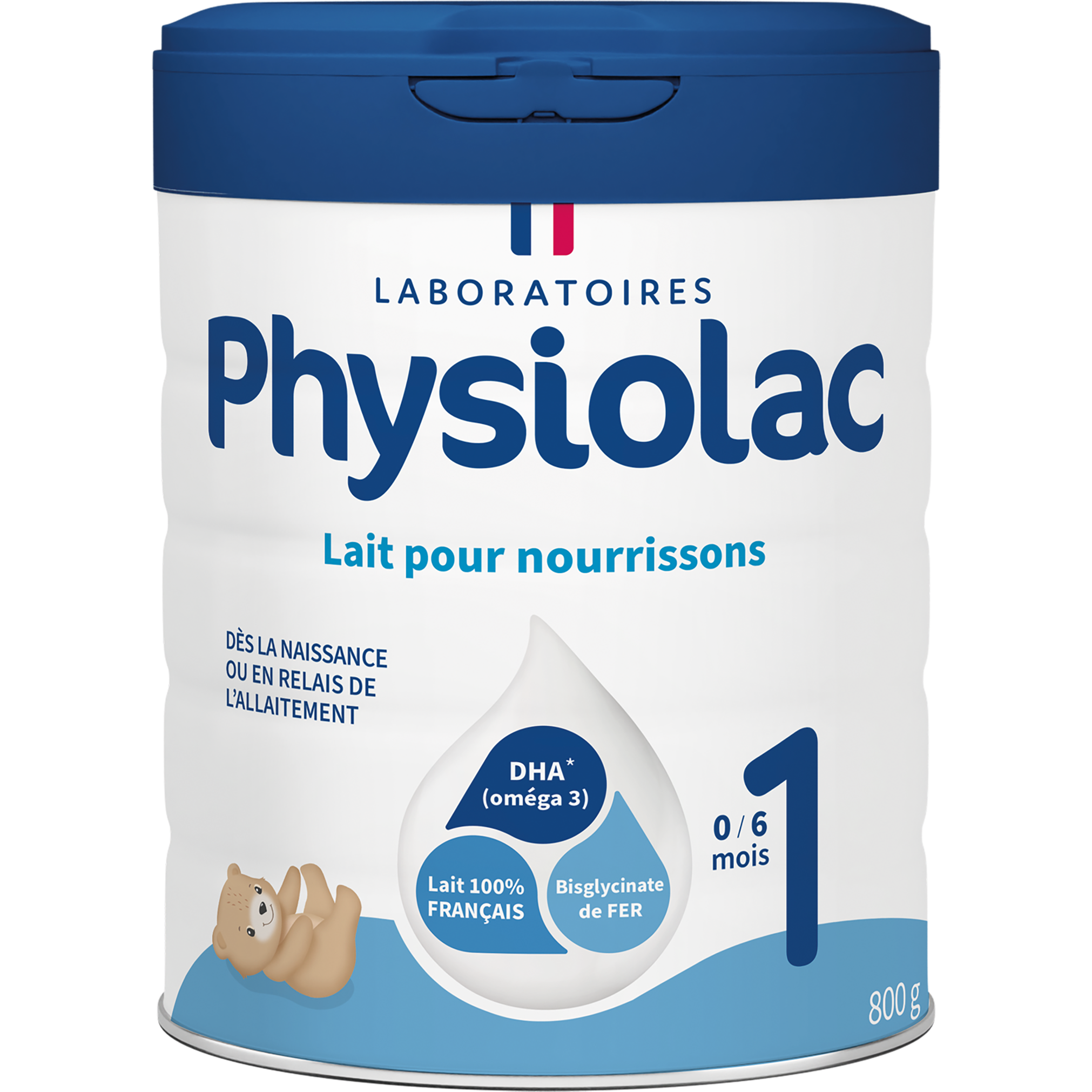 Physiolac Lait pour Nourrissons 1er Âge 800g