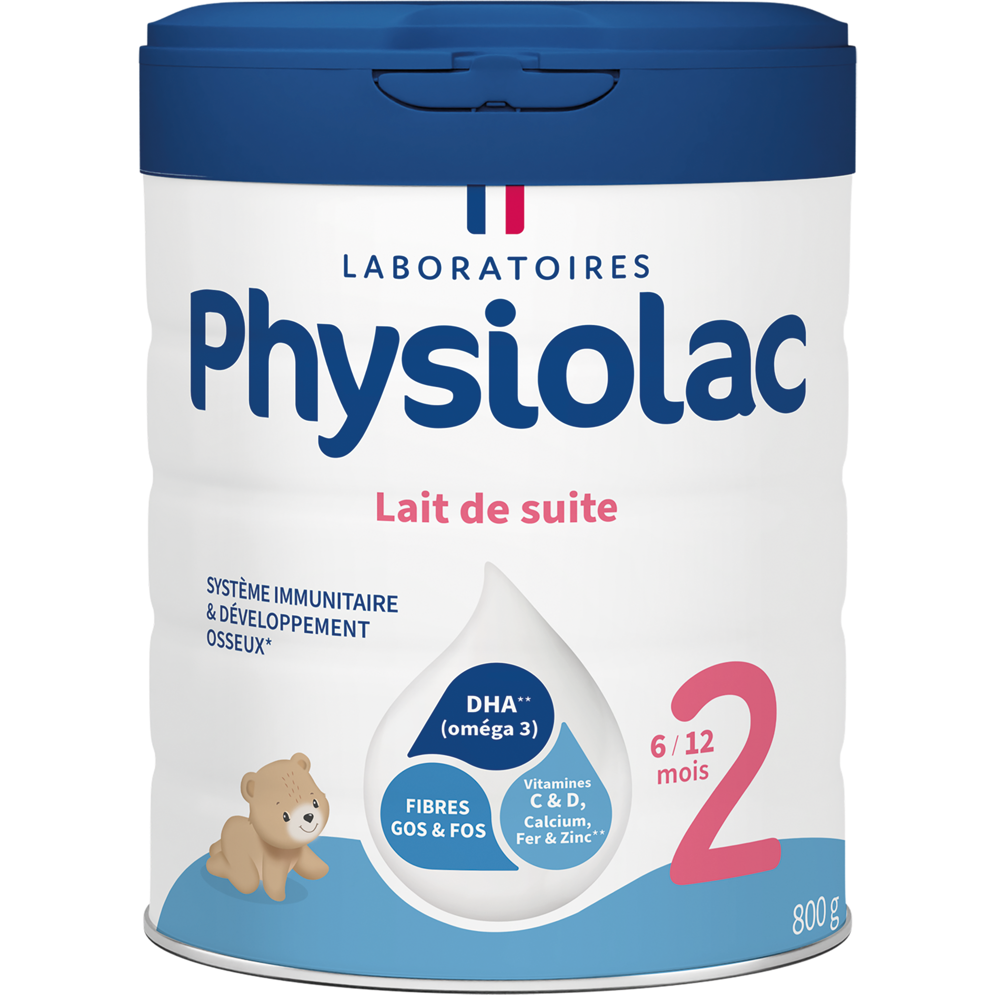 Physiolac Lait de Suite 2ème Âge 800g