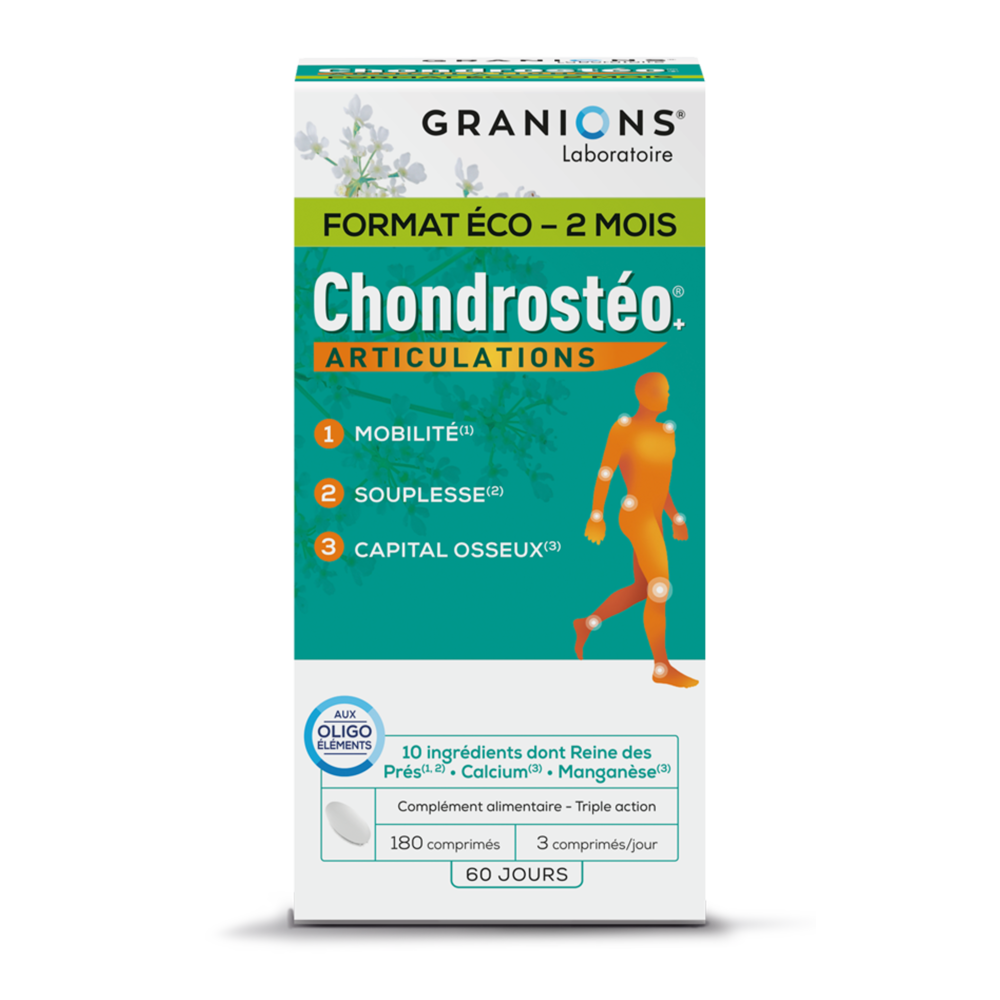 Chondrostéo Format économique - 2 mois 180 comprimés