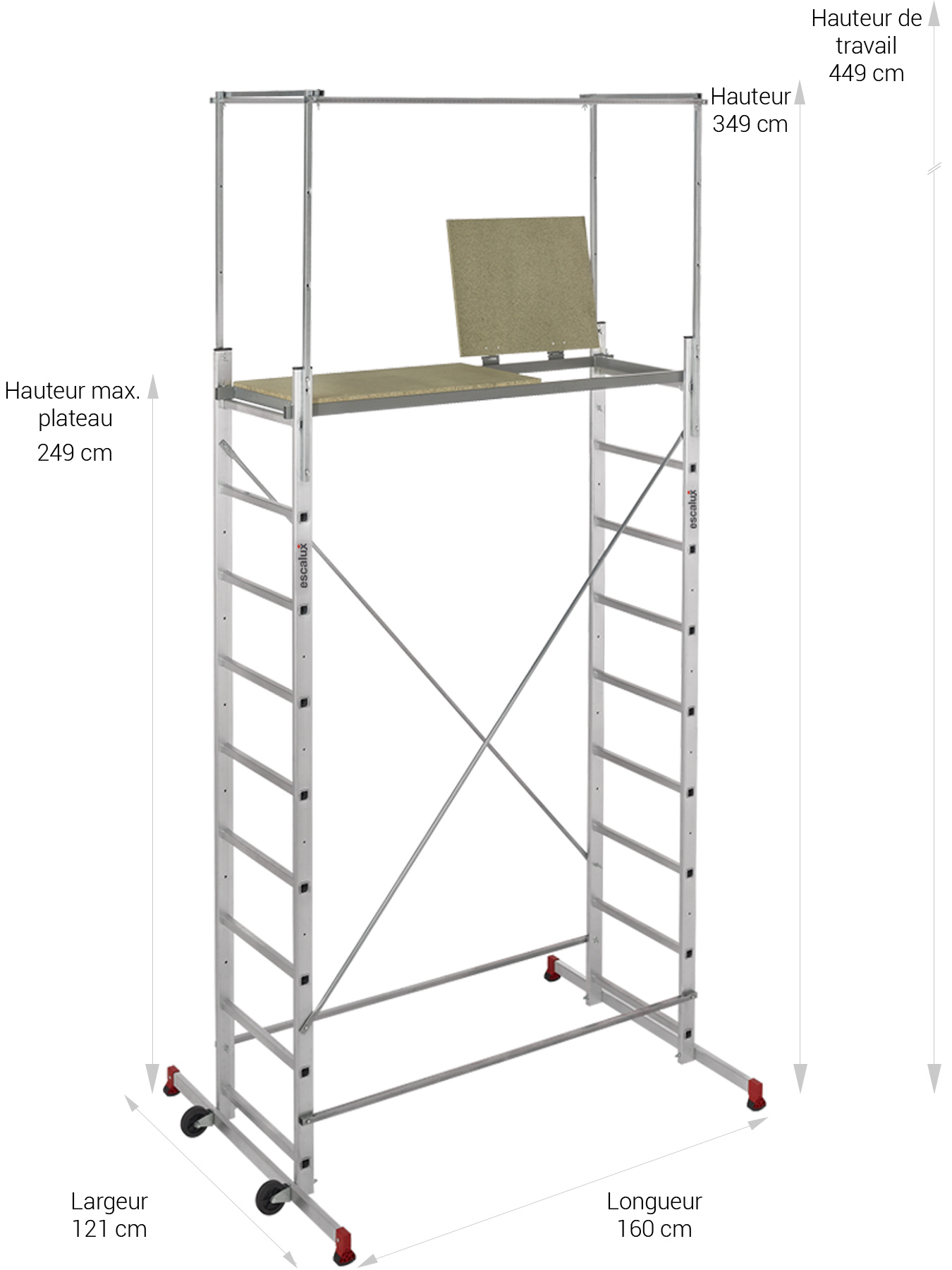 Echafaudage HT travail 4M50