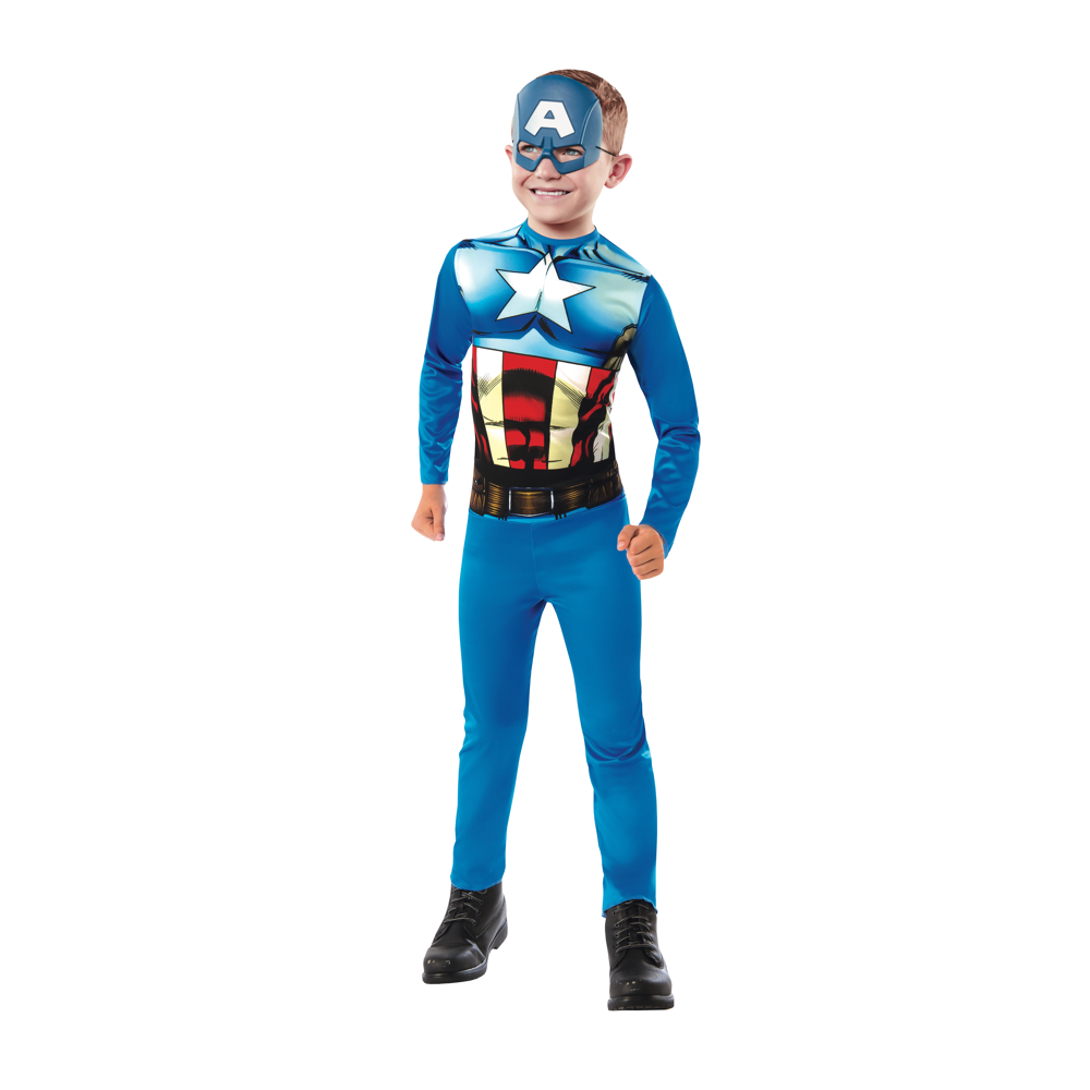 DEGUISEMENT CAPTAIN AMERICA/ MASQUE 5-6 ans