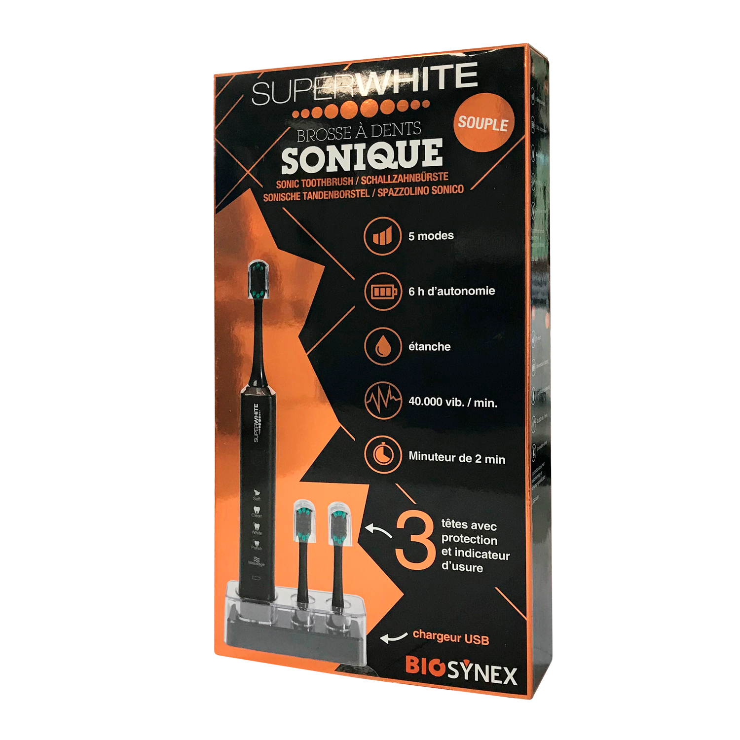 SuperWhite Brosse à dents Sonique