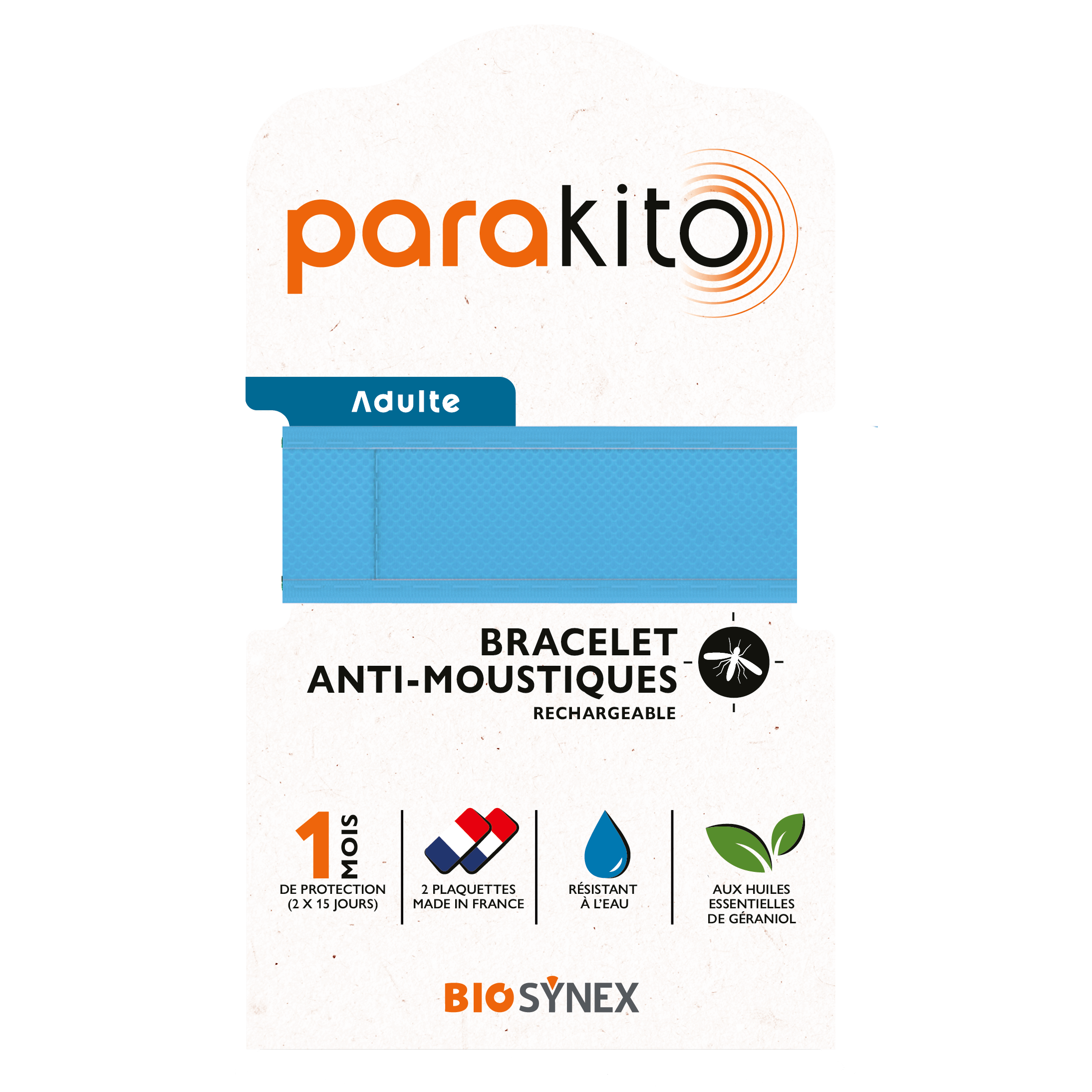 Bracelet Anti moustiques Adulte Parakito Le Bracelet