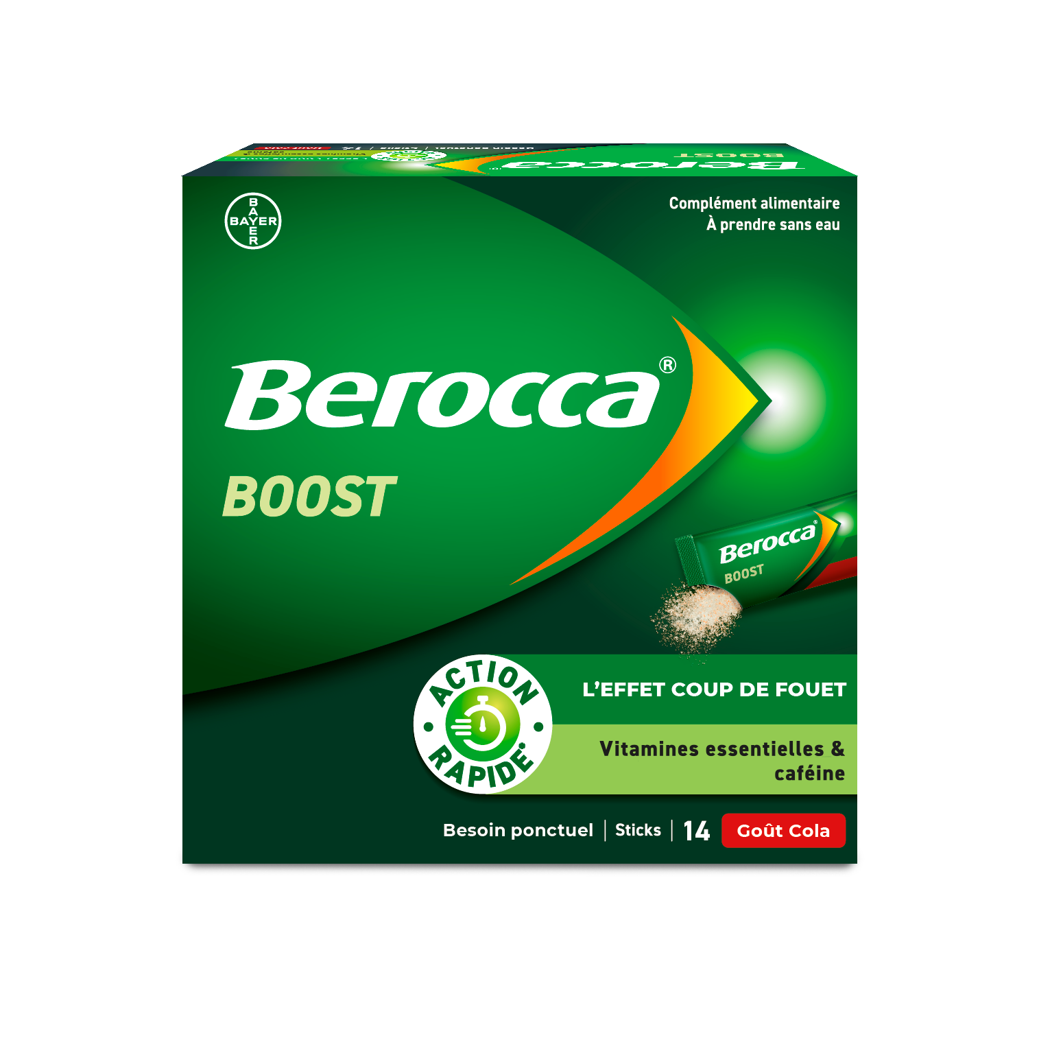 Berocca Boost Goût Cola 14 Sticks Effet Coup de Fouet