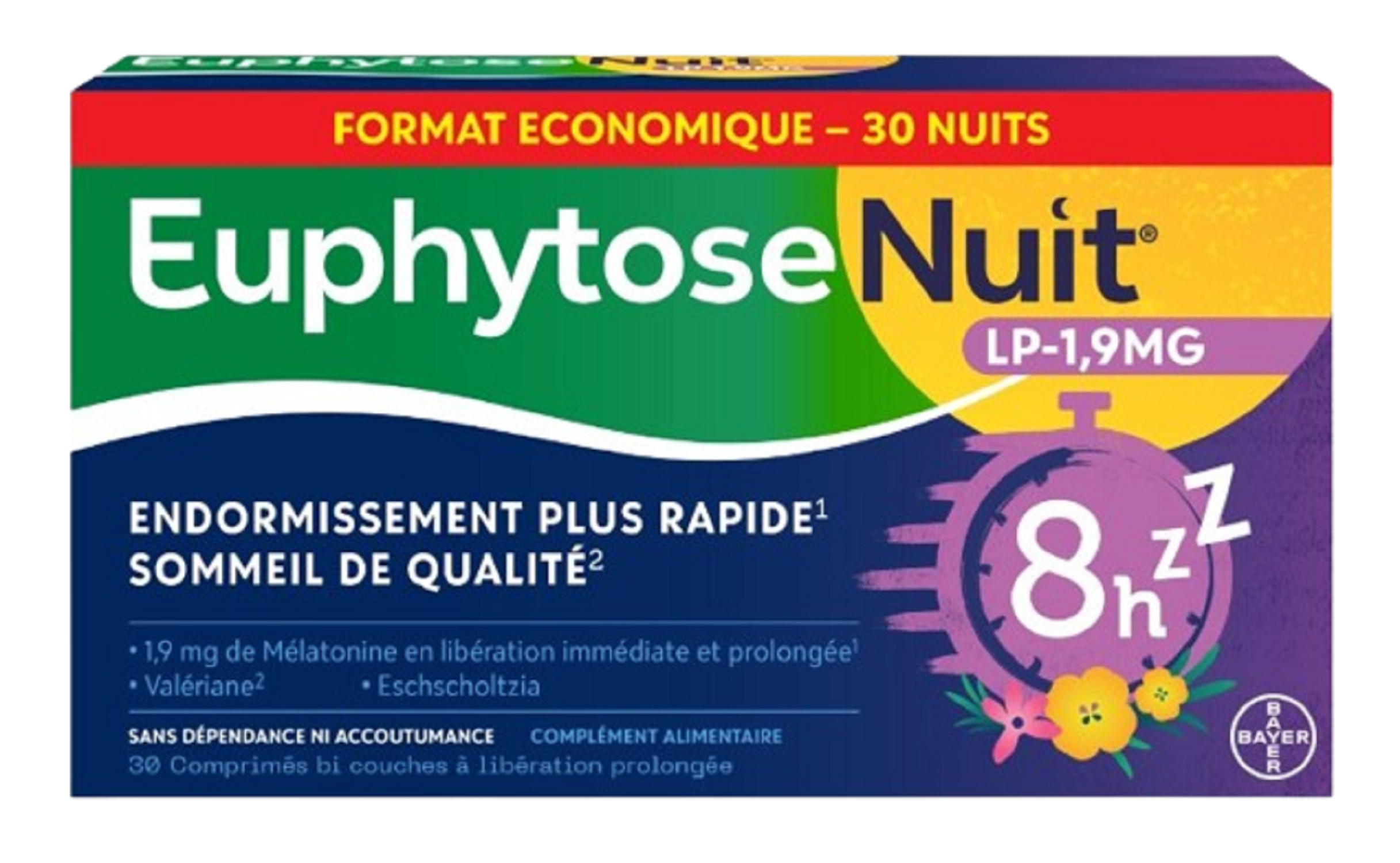 Complément Alimentaire Sommeil Euphytosenuit La Boîte De 30 Comprimés - vue 3