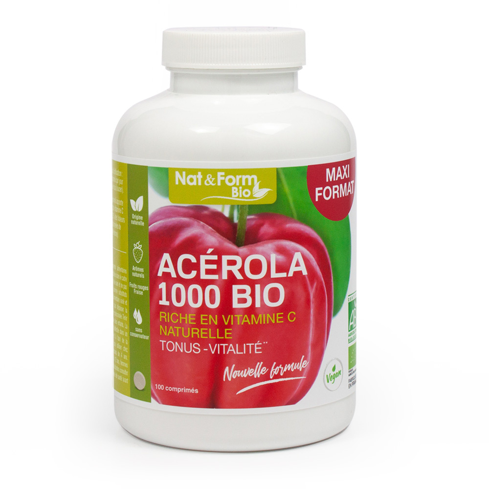 Acérola 1000 Bio - 100 Comprimés