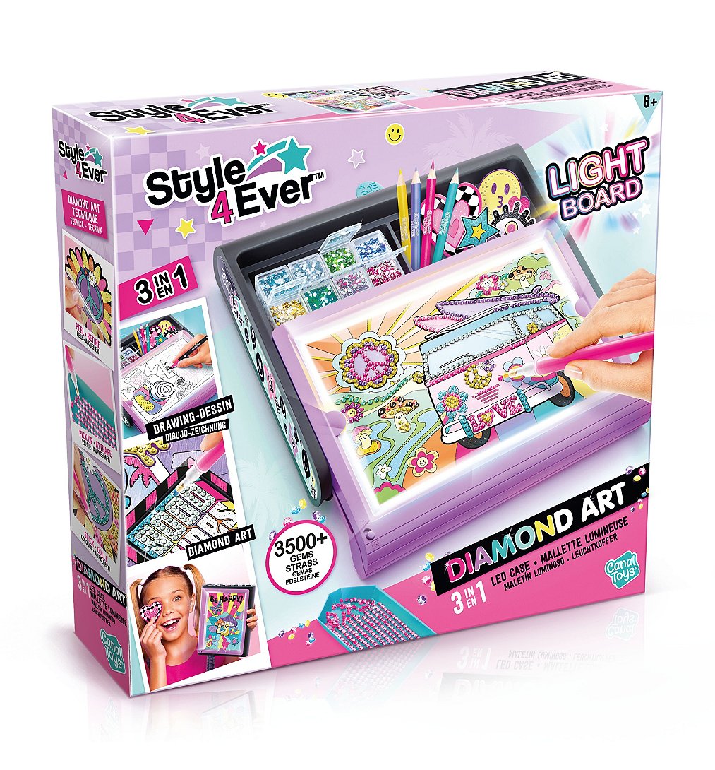 Diamant'art Mallette Led 3 En 1 Canal Toys La Boite