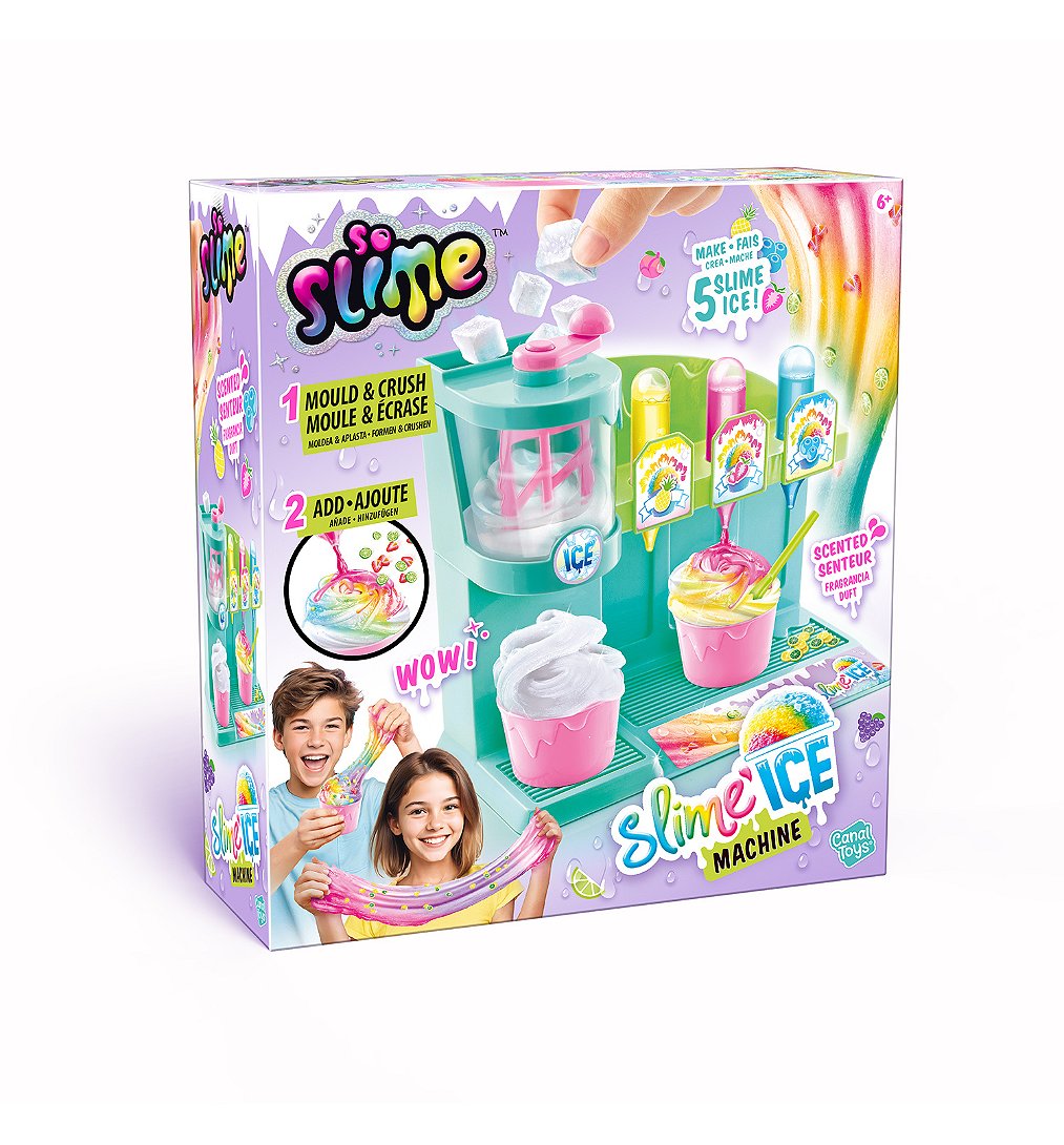 Canal Toys SO SLIME DIY Slime Ice Machine Avec 1 machine 3 colorants parfumés des accessoires et décorations SSC 310
